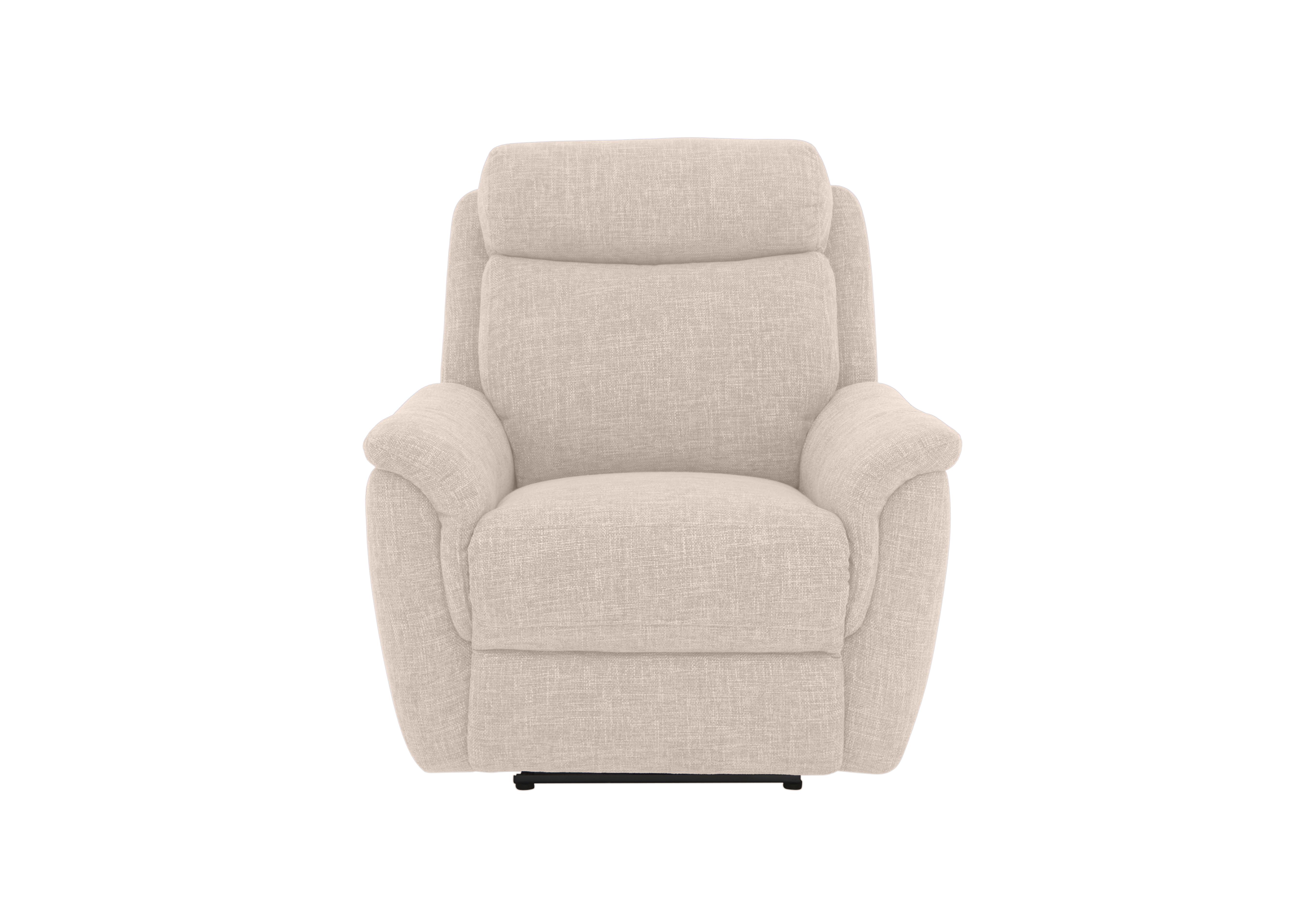 Orlando Fabric Power Recliner Chair with Power Headrests and Lumbar Support in Anivia Nature 13445 on Furniture Village