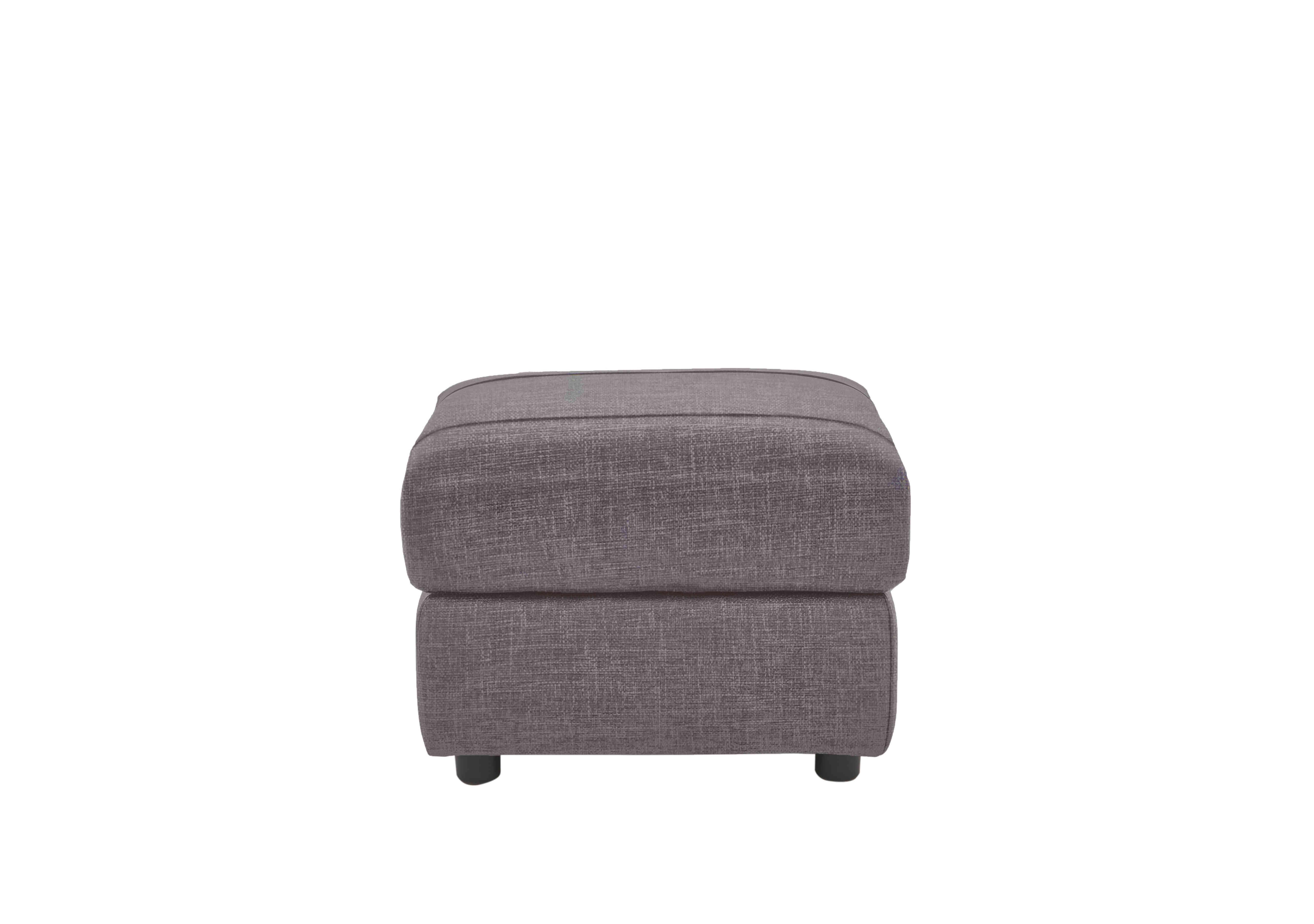 Orlando Fabric Footstool in Anivia Grey 12445 on Furniture Village