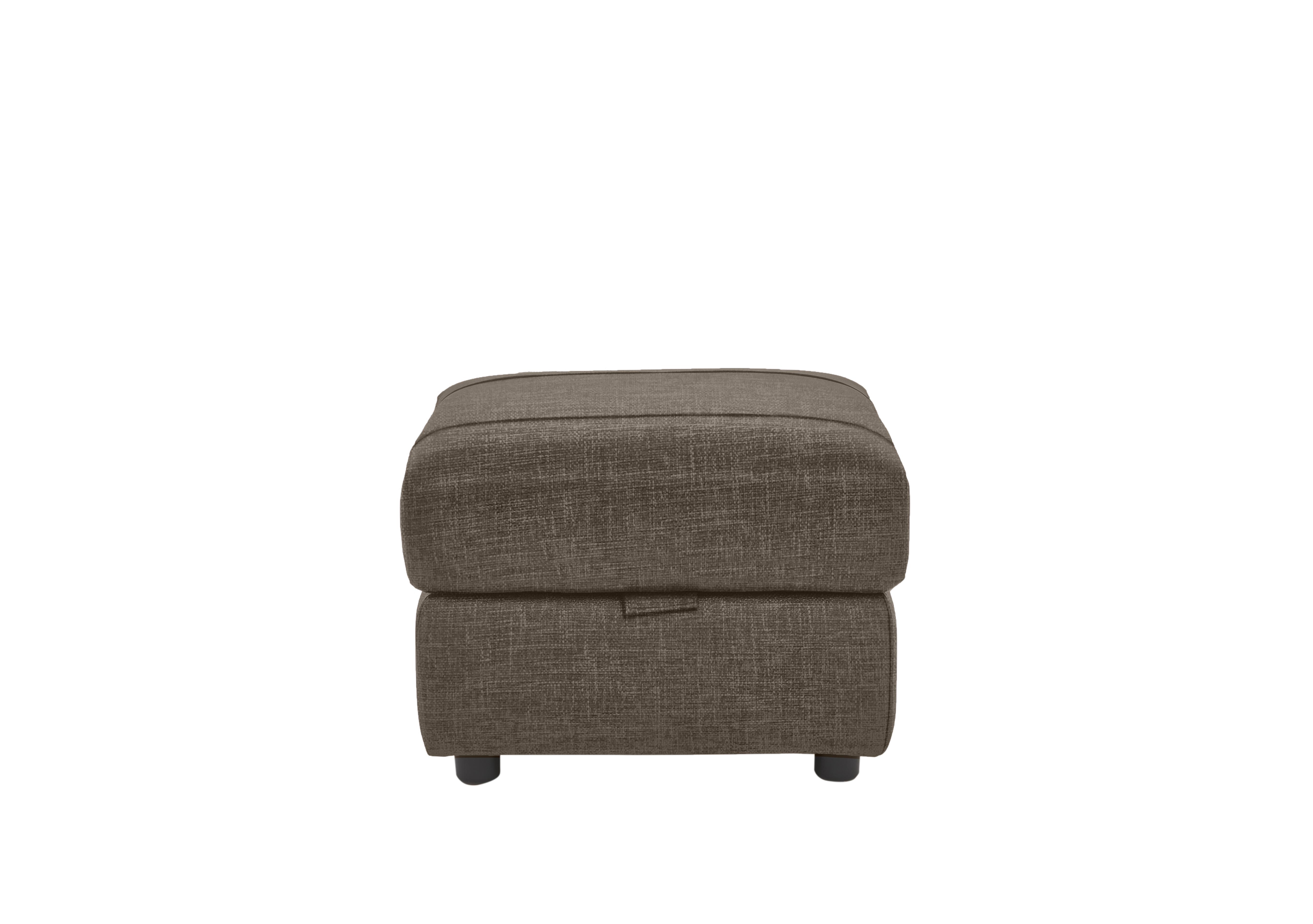 Orlando Fabric Storage Footstool in Anivia Brown 15445 on Furniture Village