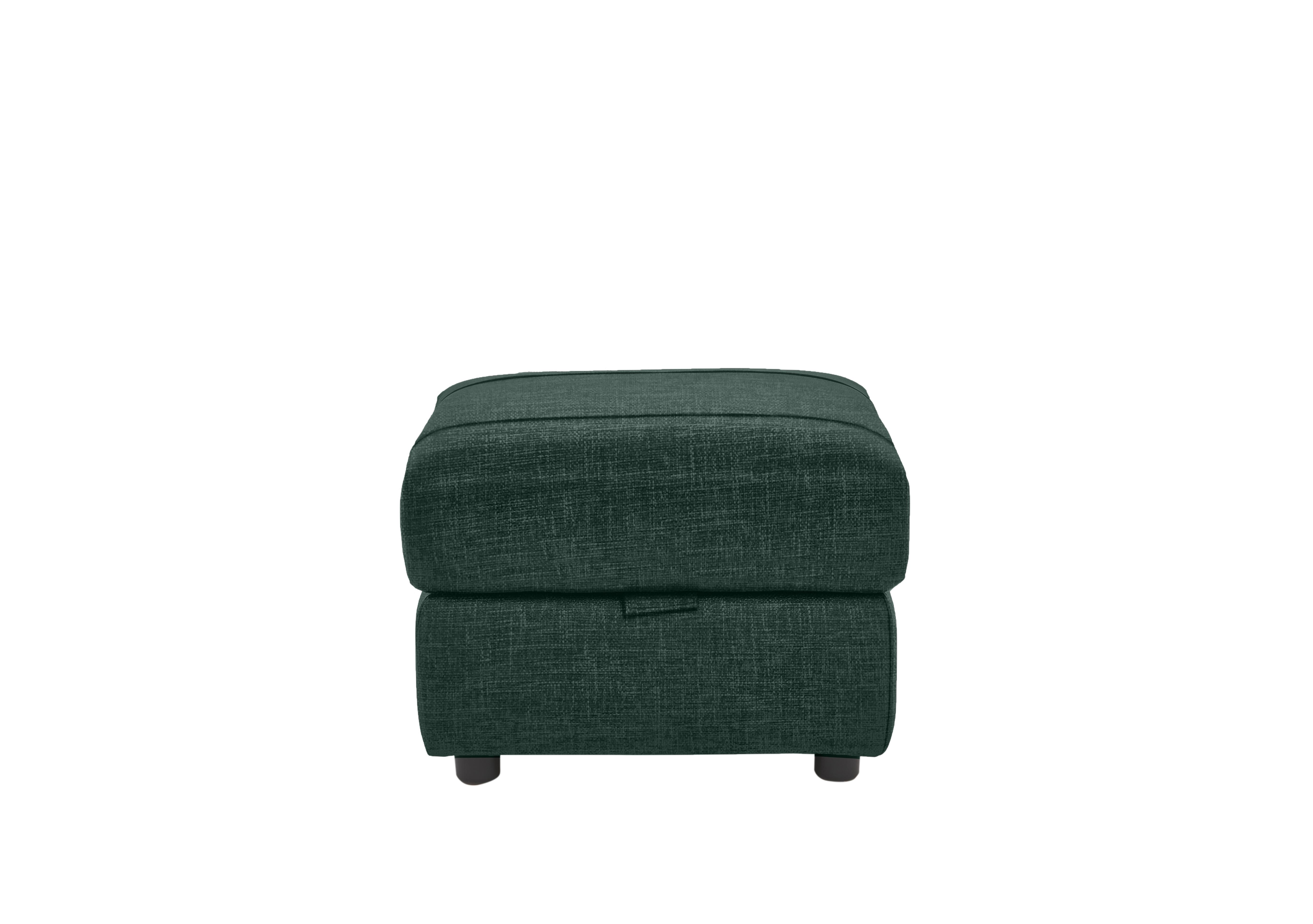 Orlando Fabric Storage Footstool in Anivia Green 19445 on Furniture Village