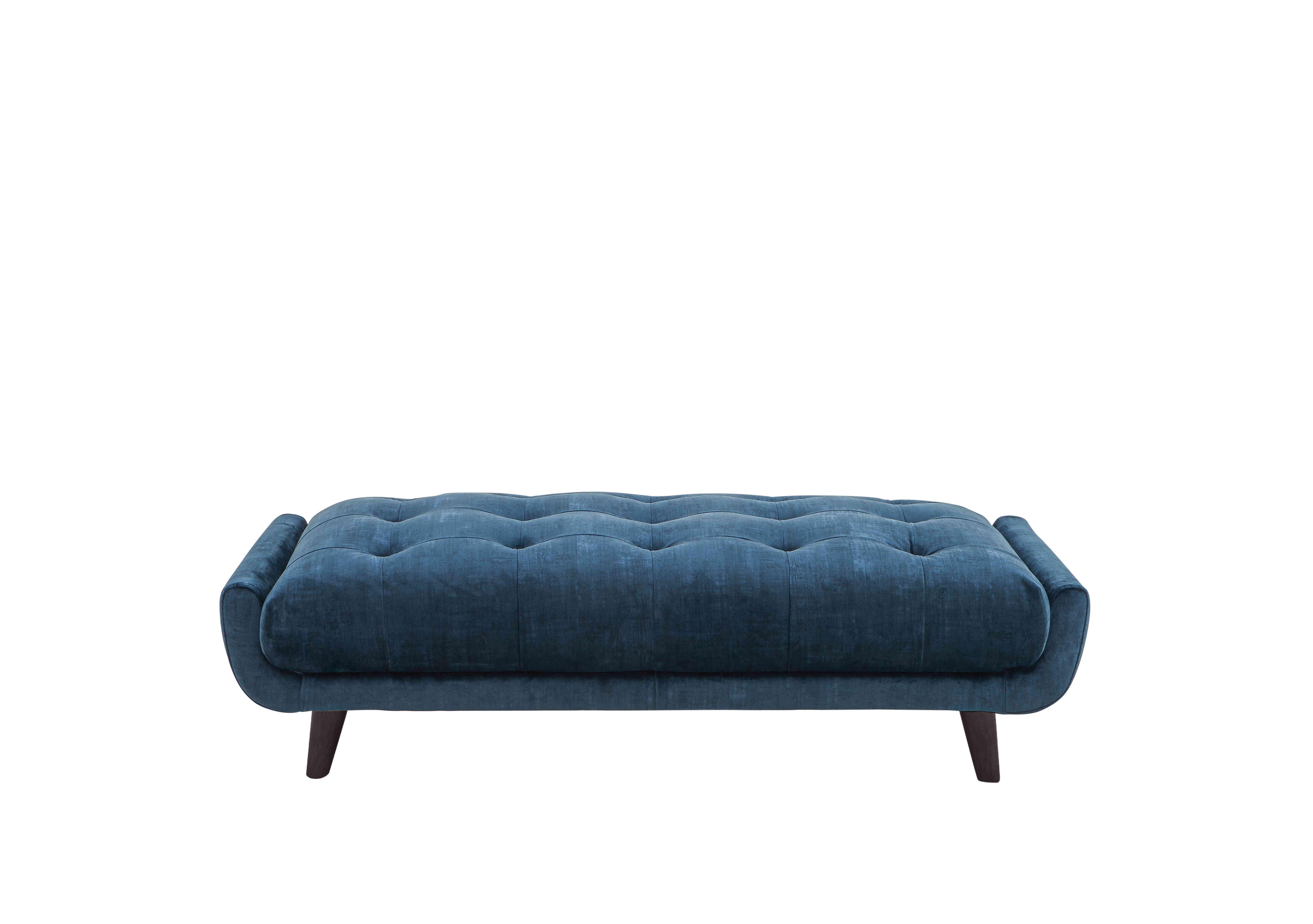 Rene Large Fabric Footstool in Heritage 52000 Airforce Es Ft on Furniture Village