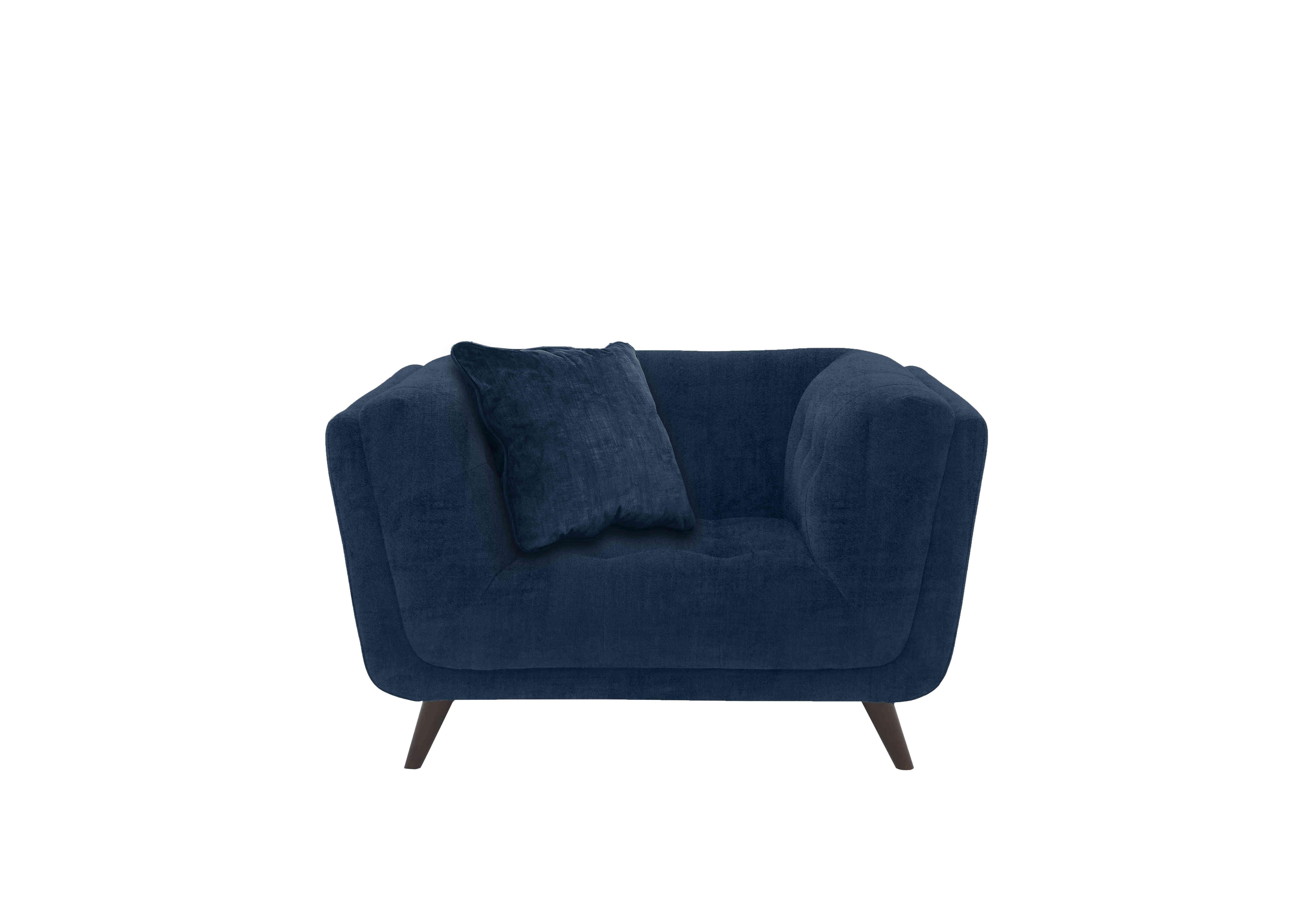 Rene Fabric Cuddler Chair in Heritage 52000 Airforce Es Ft on Furniture Village