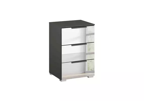 Rio 40cm 3 Drawer Bedside Cabinet Rauch Furniture Village