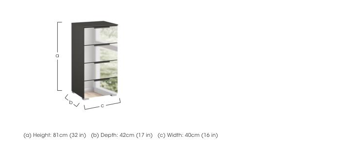 Rio 40cm 4 Drawer Chest in  on Furniture Village