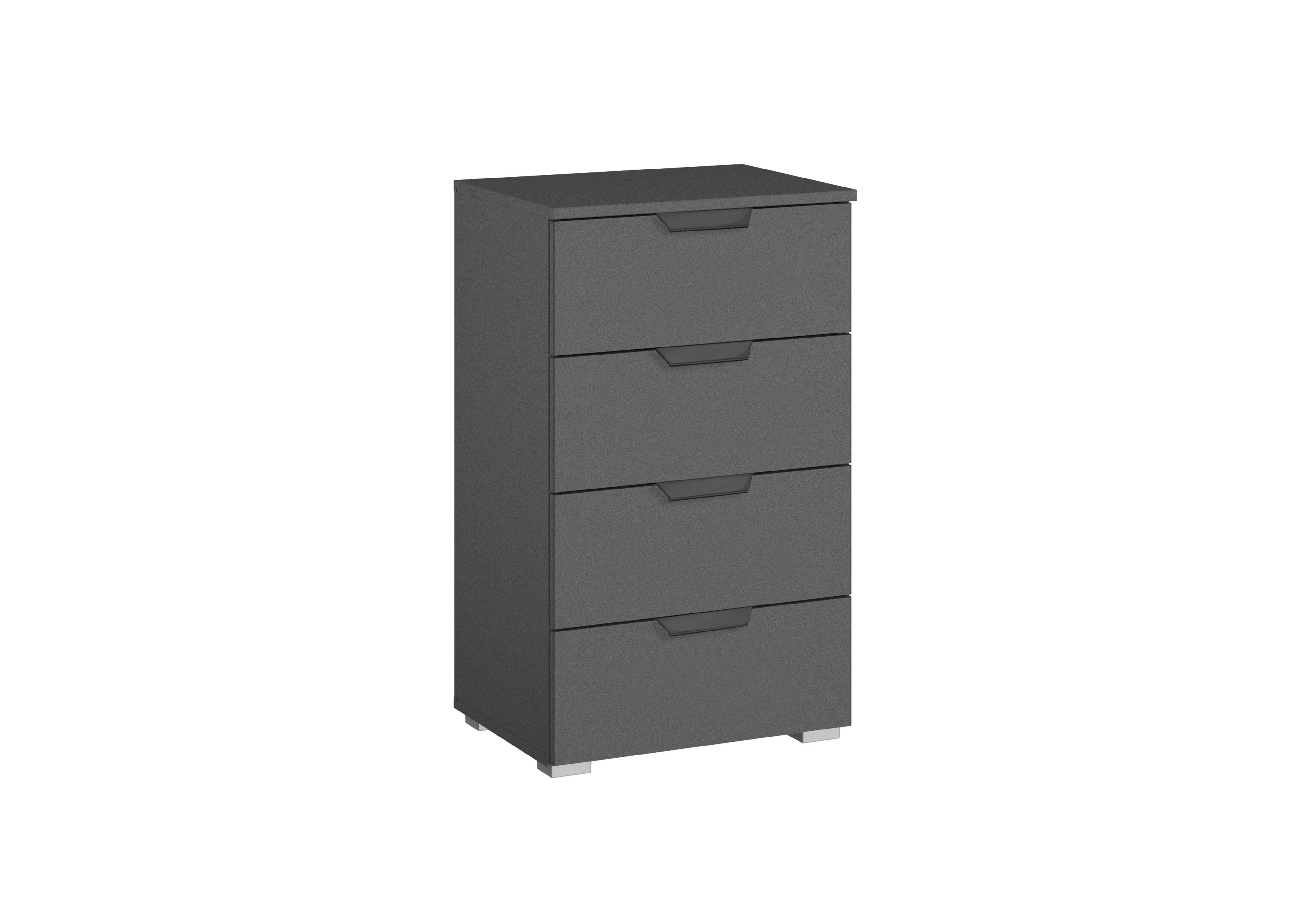 Lima 4 Drawer Chest with Decor Front in A870w Met Gry/Met Grey on Furniture Village