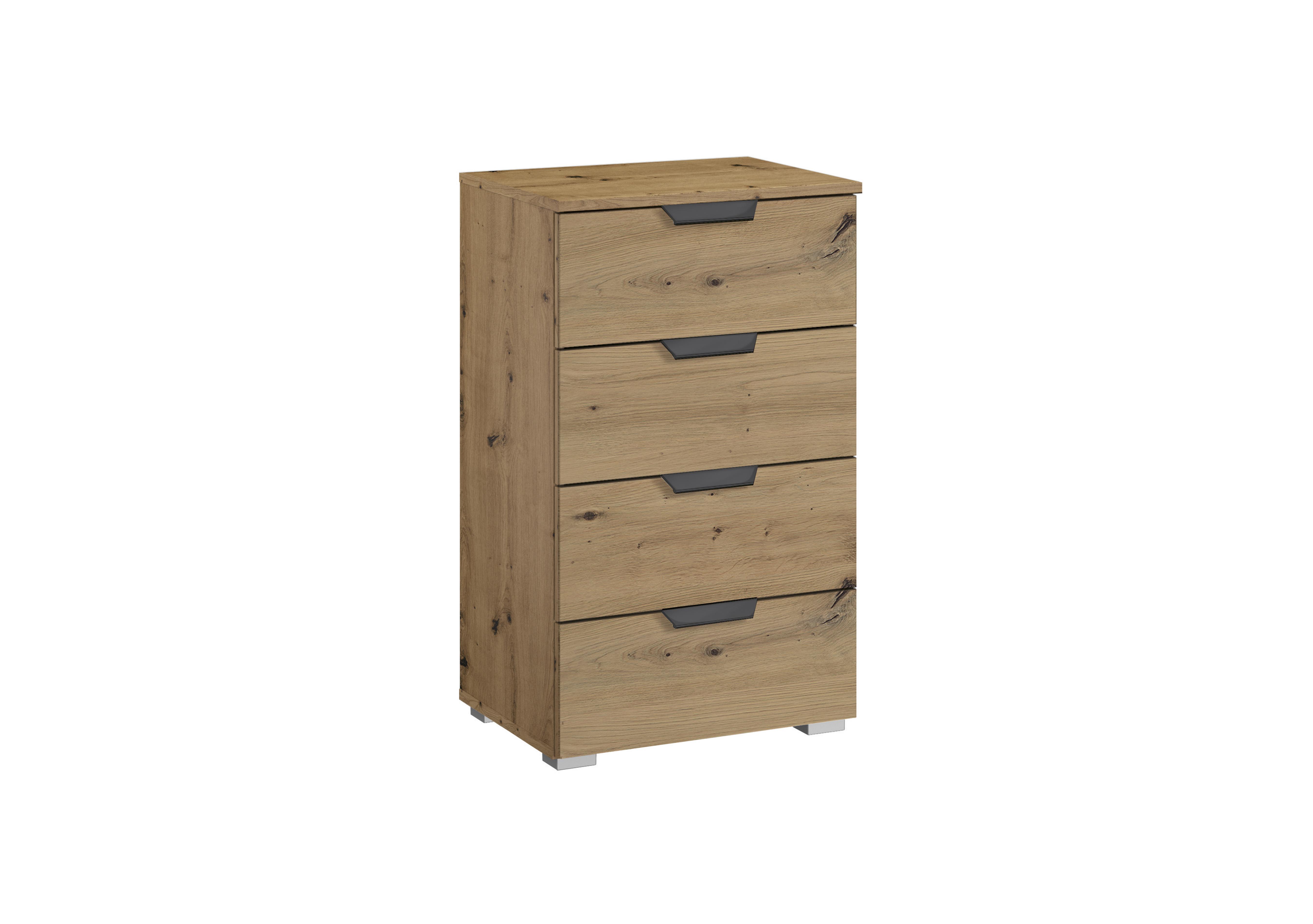 Lima 4 Drawer Chest with Decor Front in Ad64w Art Oak/Art Oak on Furniture Village