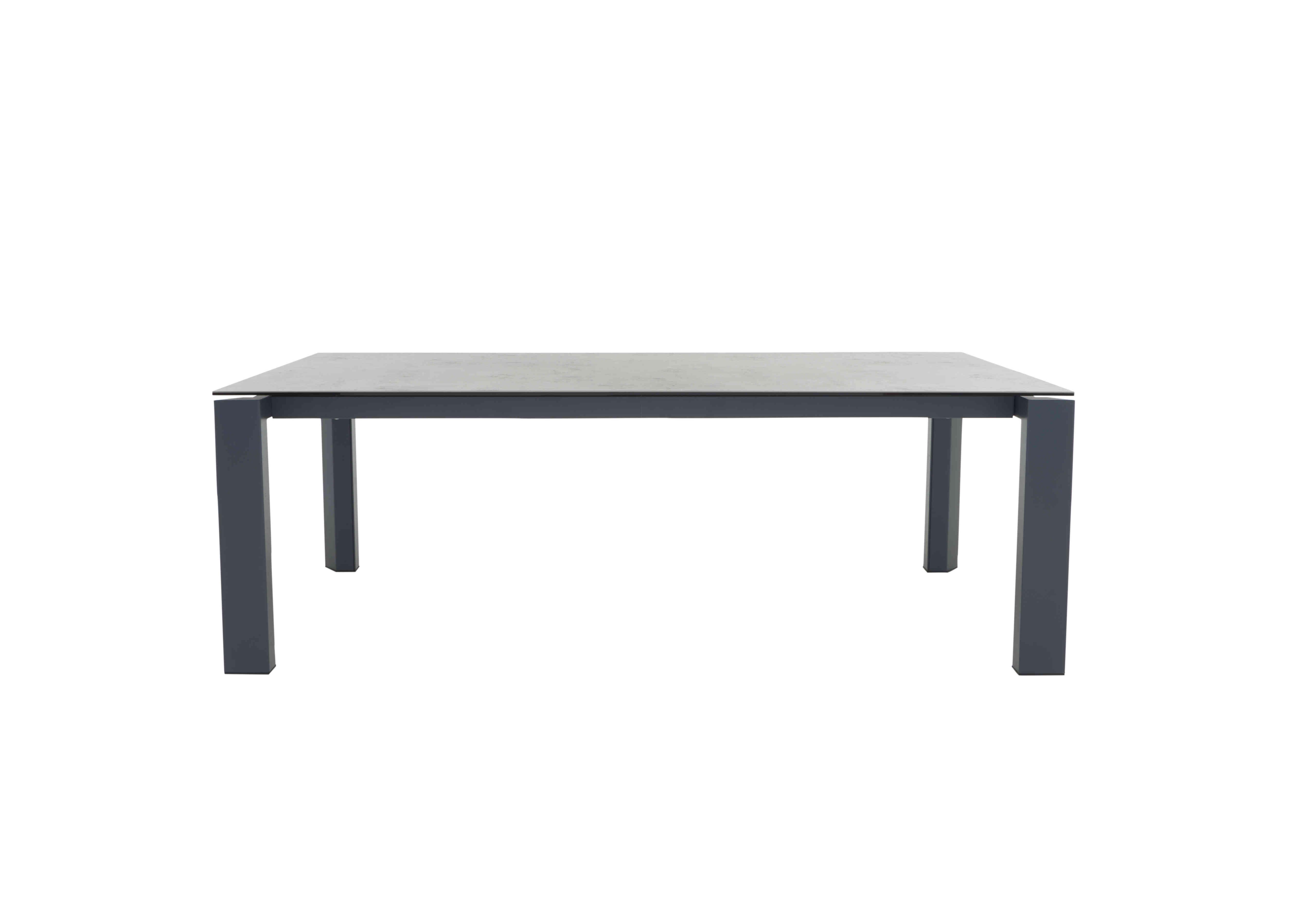 Gate Extra Large Extending Dining Table with Matt Grey Legs in Lead Grey on Furniture Village