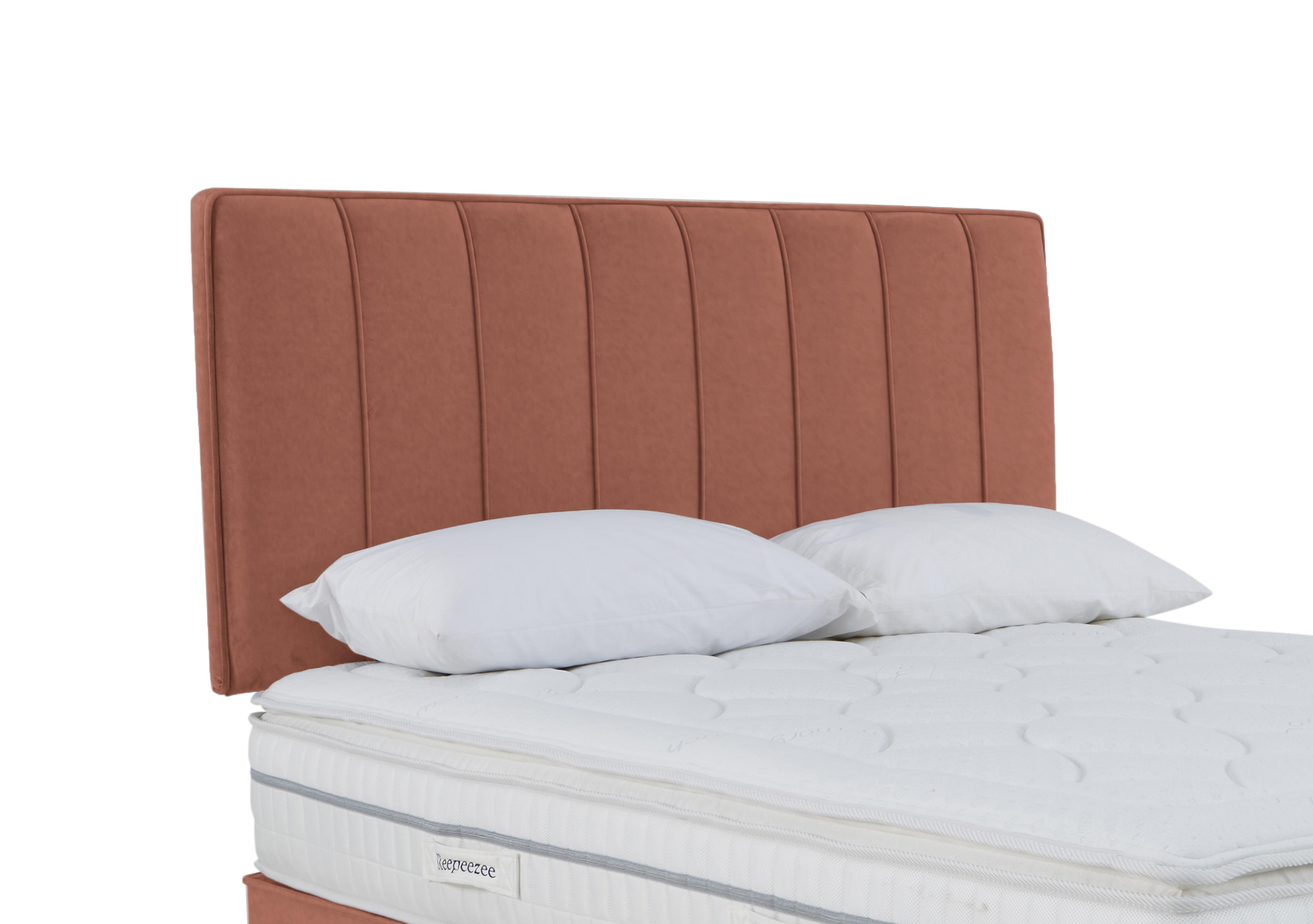 Daniel Strutted Headboard in Joshua Burnt Orange on Furniture Village