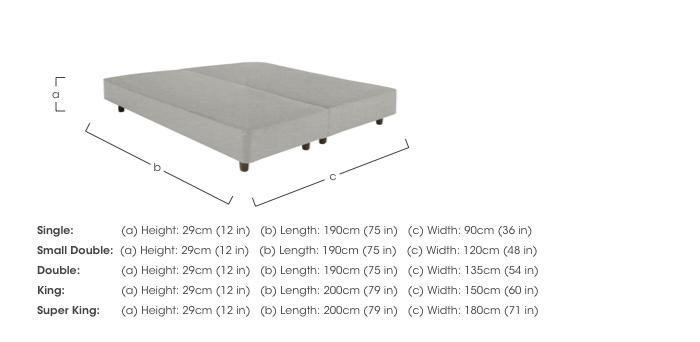 Yorkshire Shallow Divan Base in  on Furniture Village