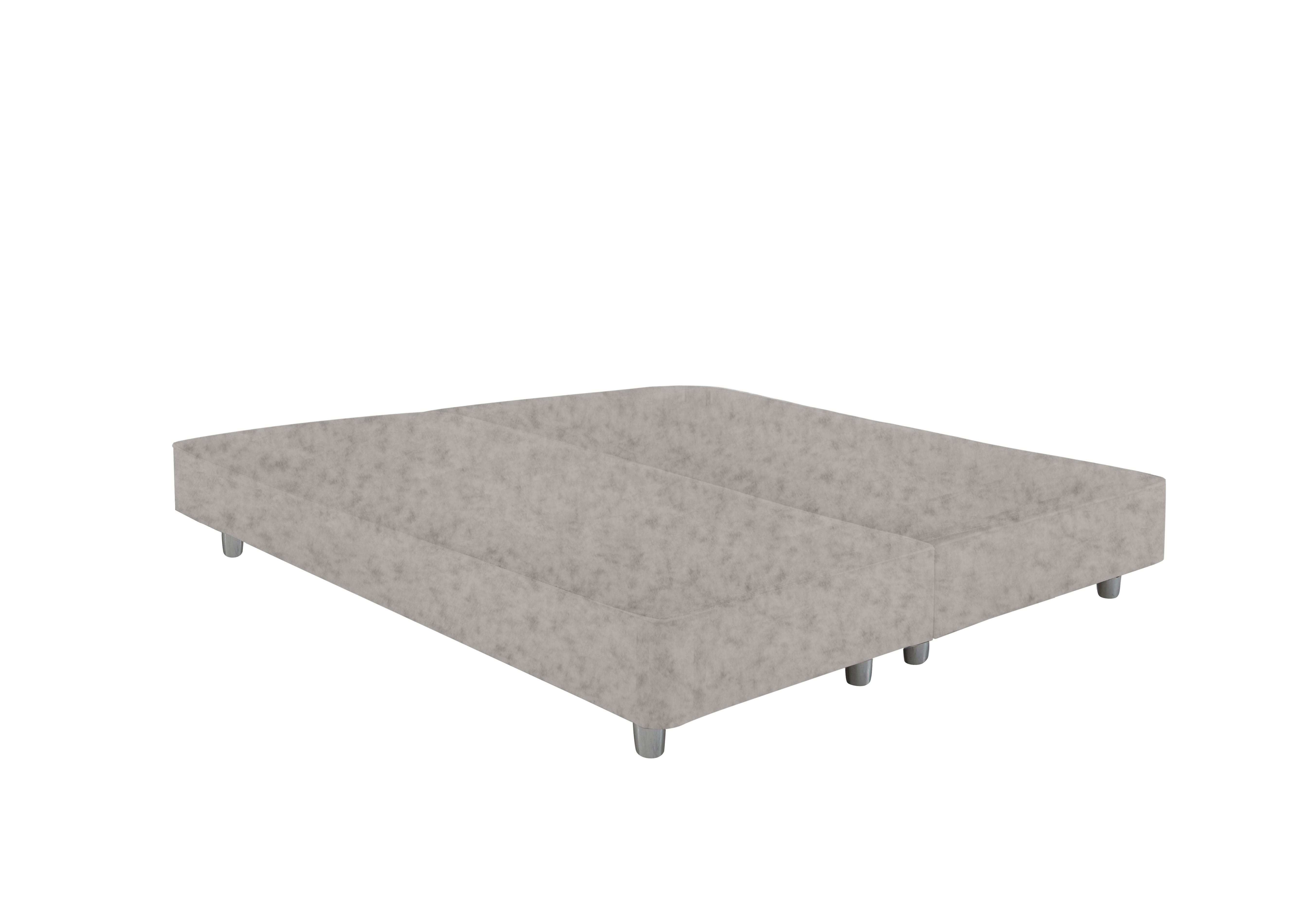 Yorkshire Shallow Divan Base in Opal Sterling-Chrome Leg on Furniture Village