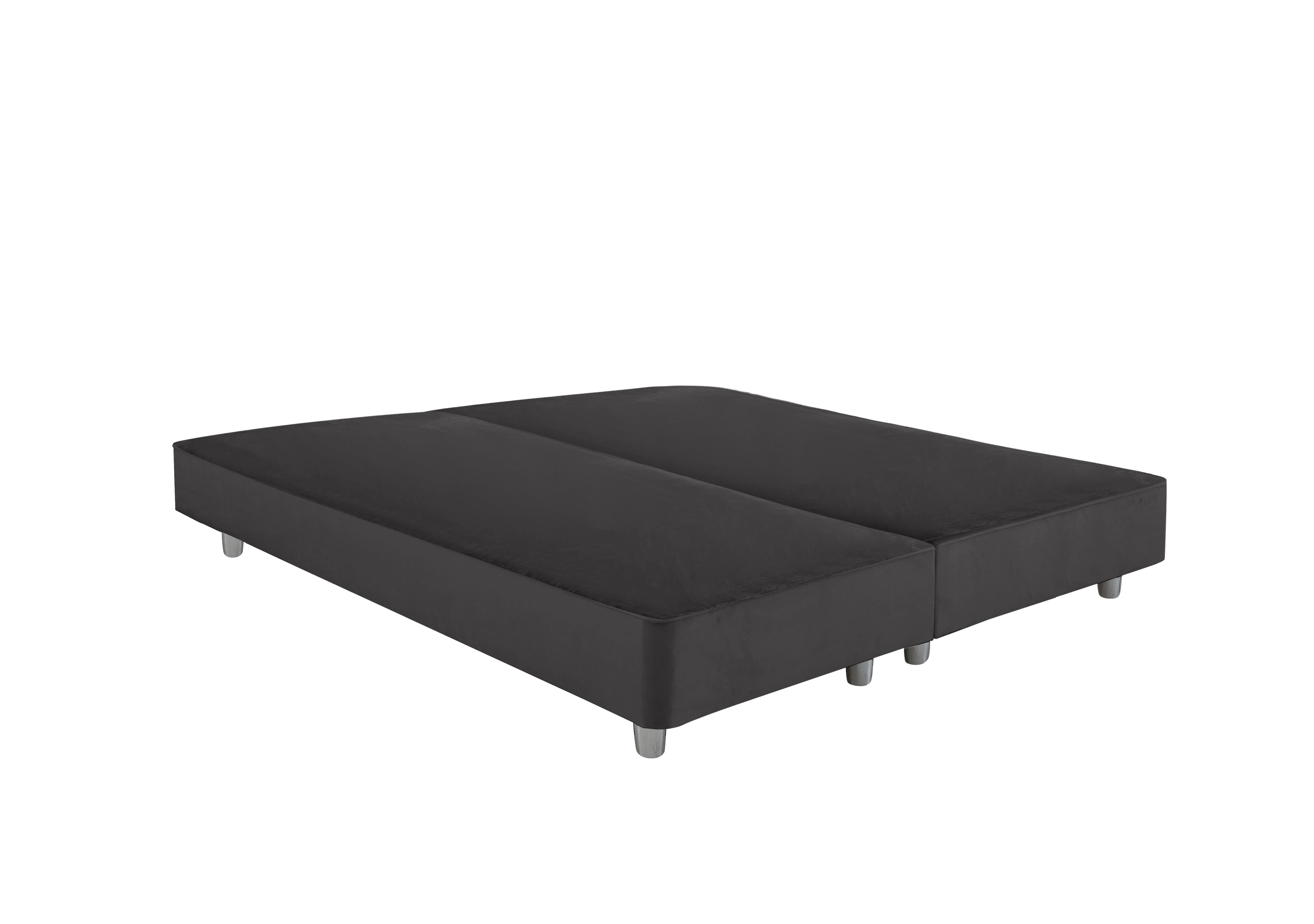 Yorkshire Shallow Divan Base in Seven Anthracite-Chrome Leg on Furniture Village