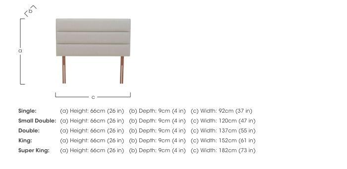 Cadmore Strutted Headboard in  on Furniture Village