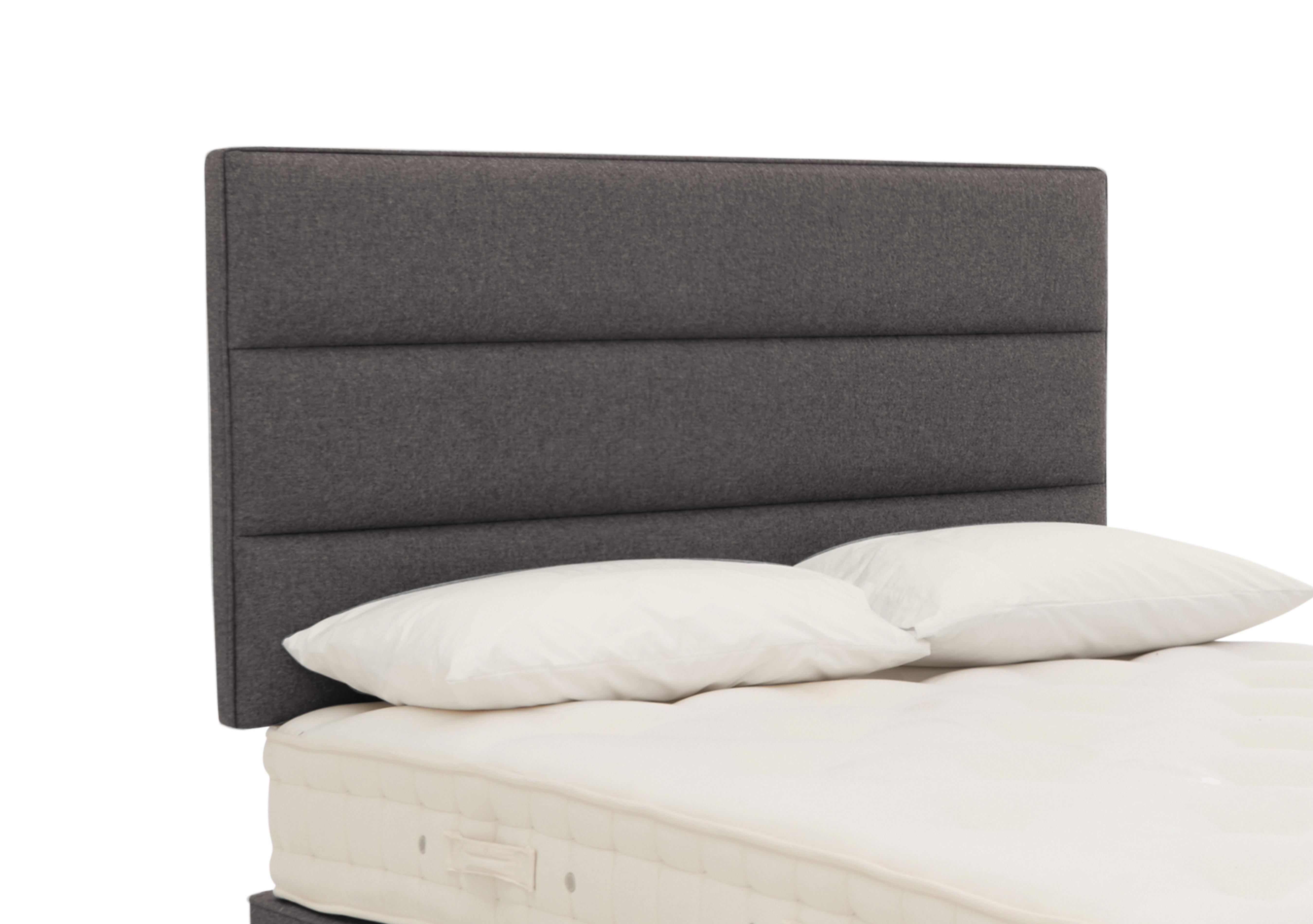 Cadmore Strutted Headboard in Imperio 802 Dark Grey on Furniture Village