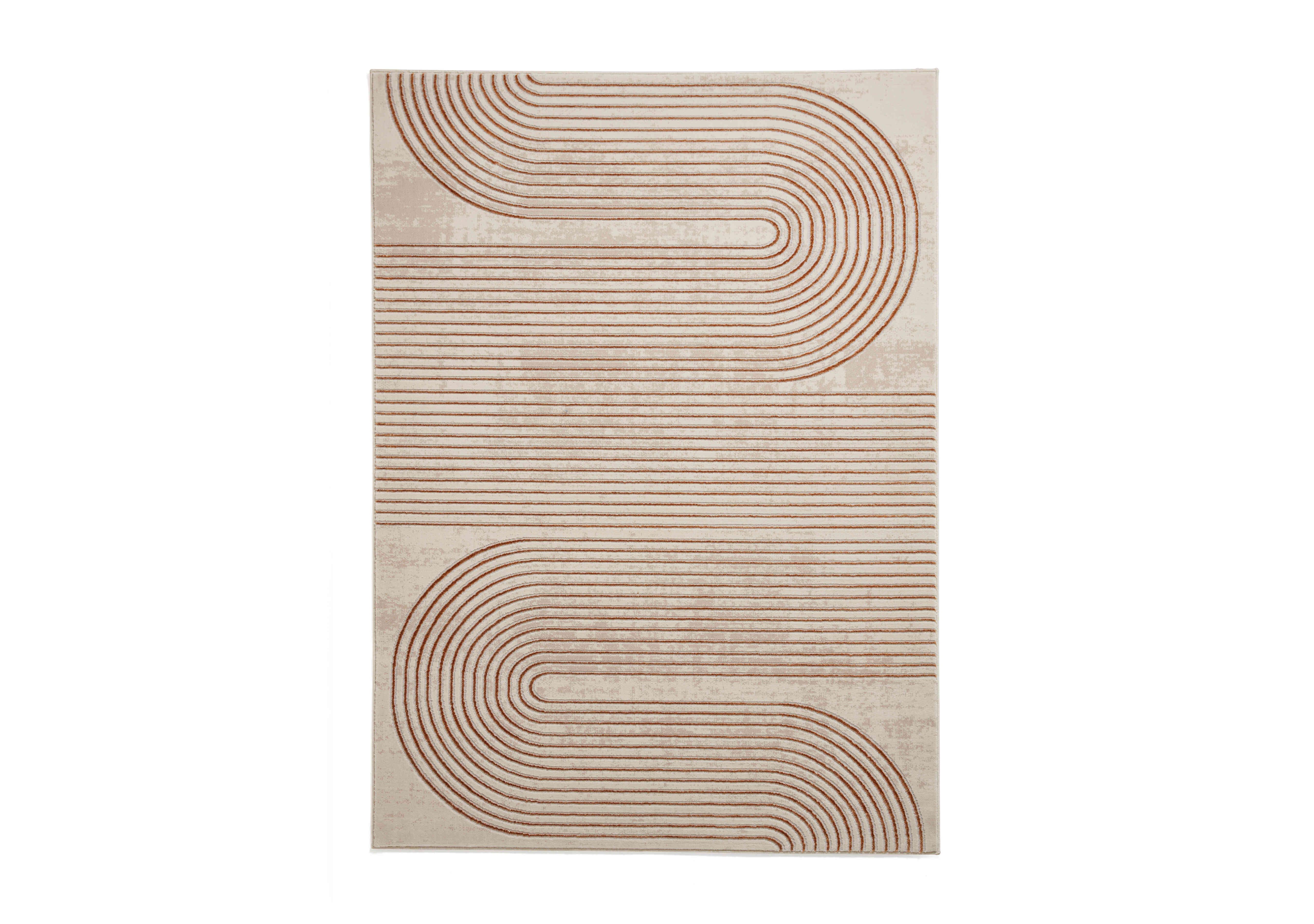 Akira Rug in Bronze/Grey on Furniture Village