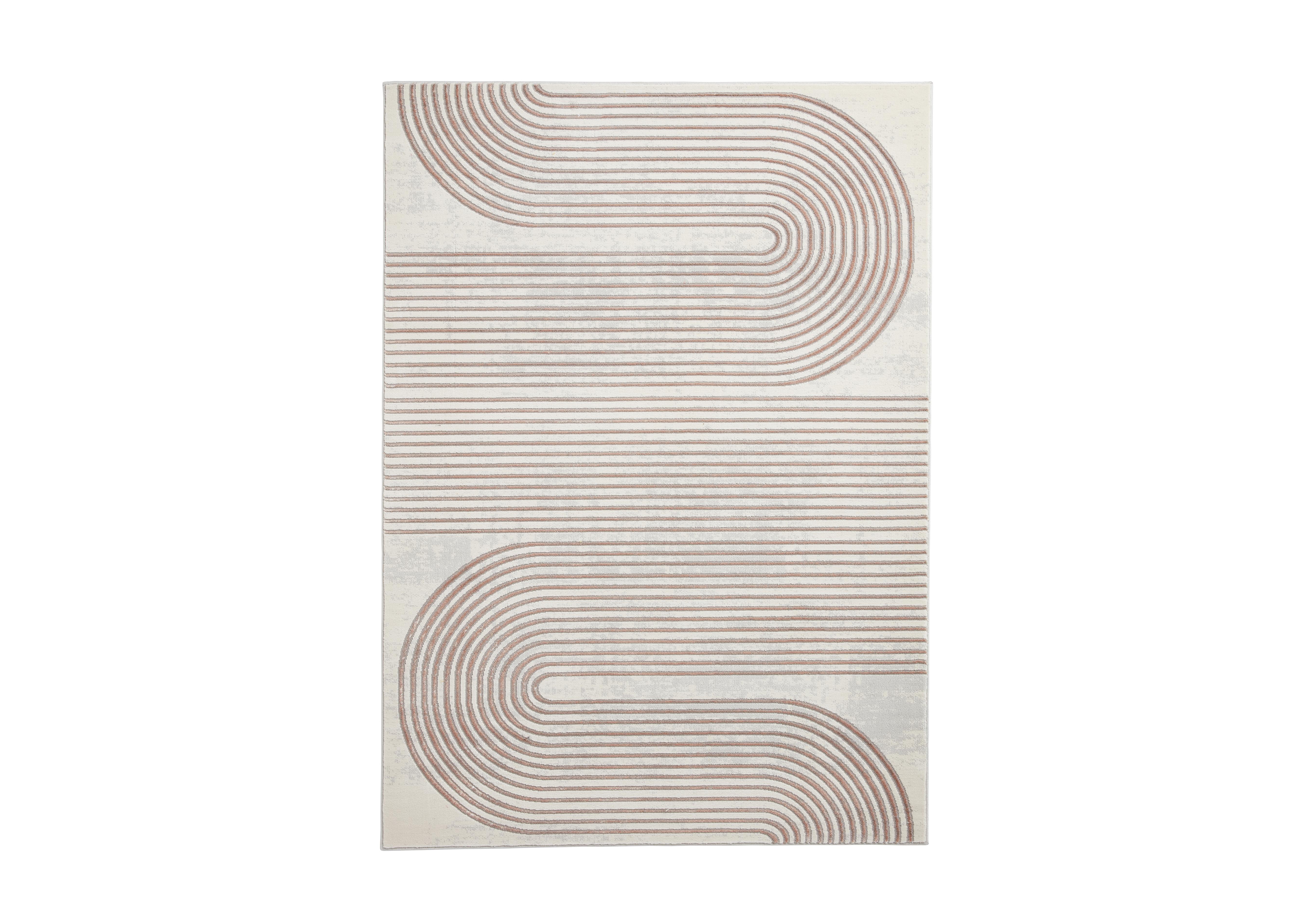 Akira Rug in Grey/Rose on Furniture Village