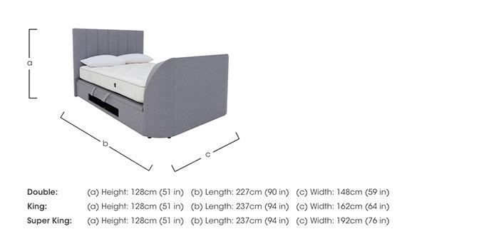 Aramis TV Ottoman Bed Frame in  on Furniture Village