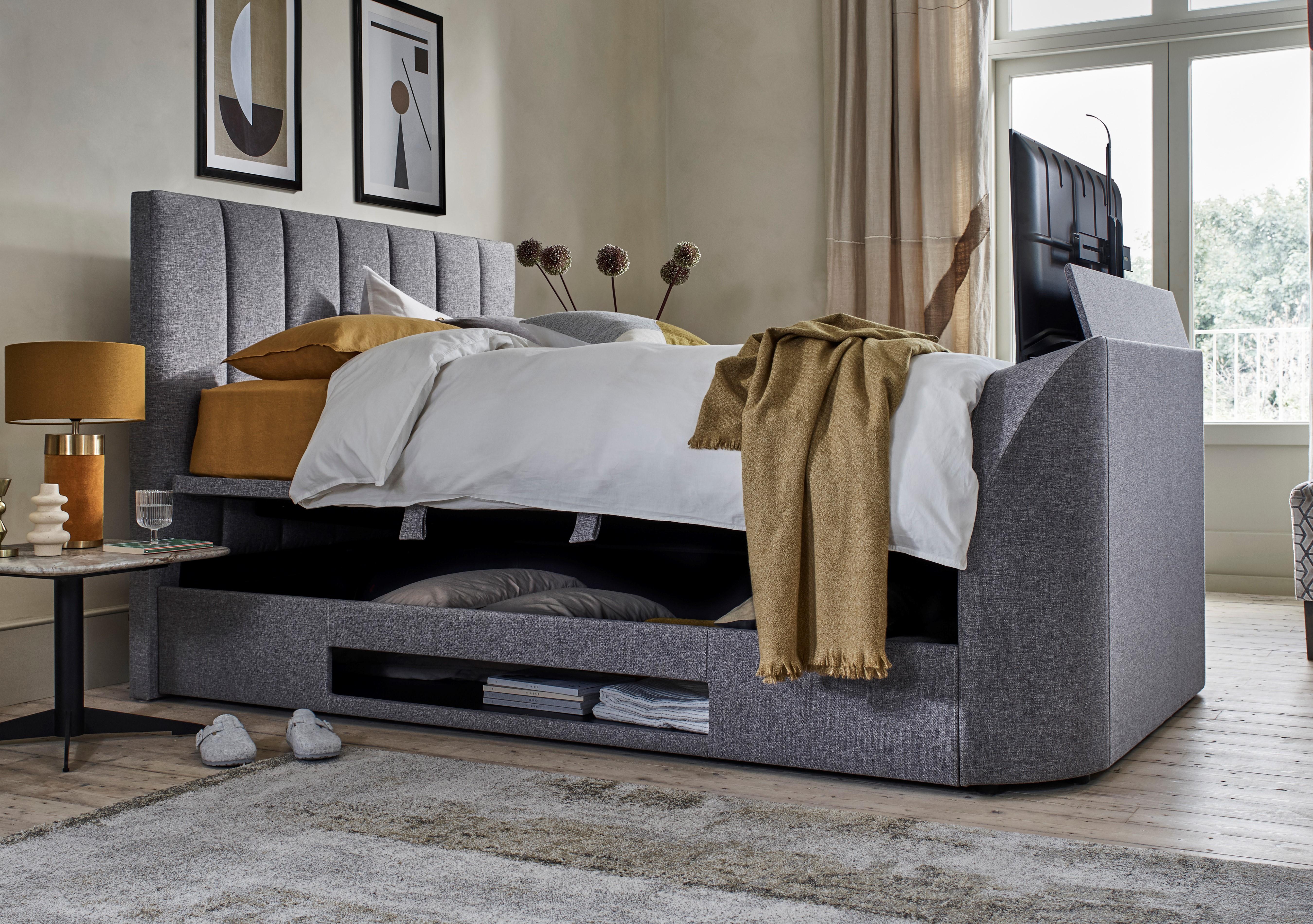 Aramis TV Ottoman Bed Frame in  on Furniture Village