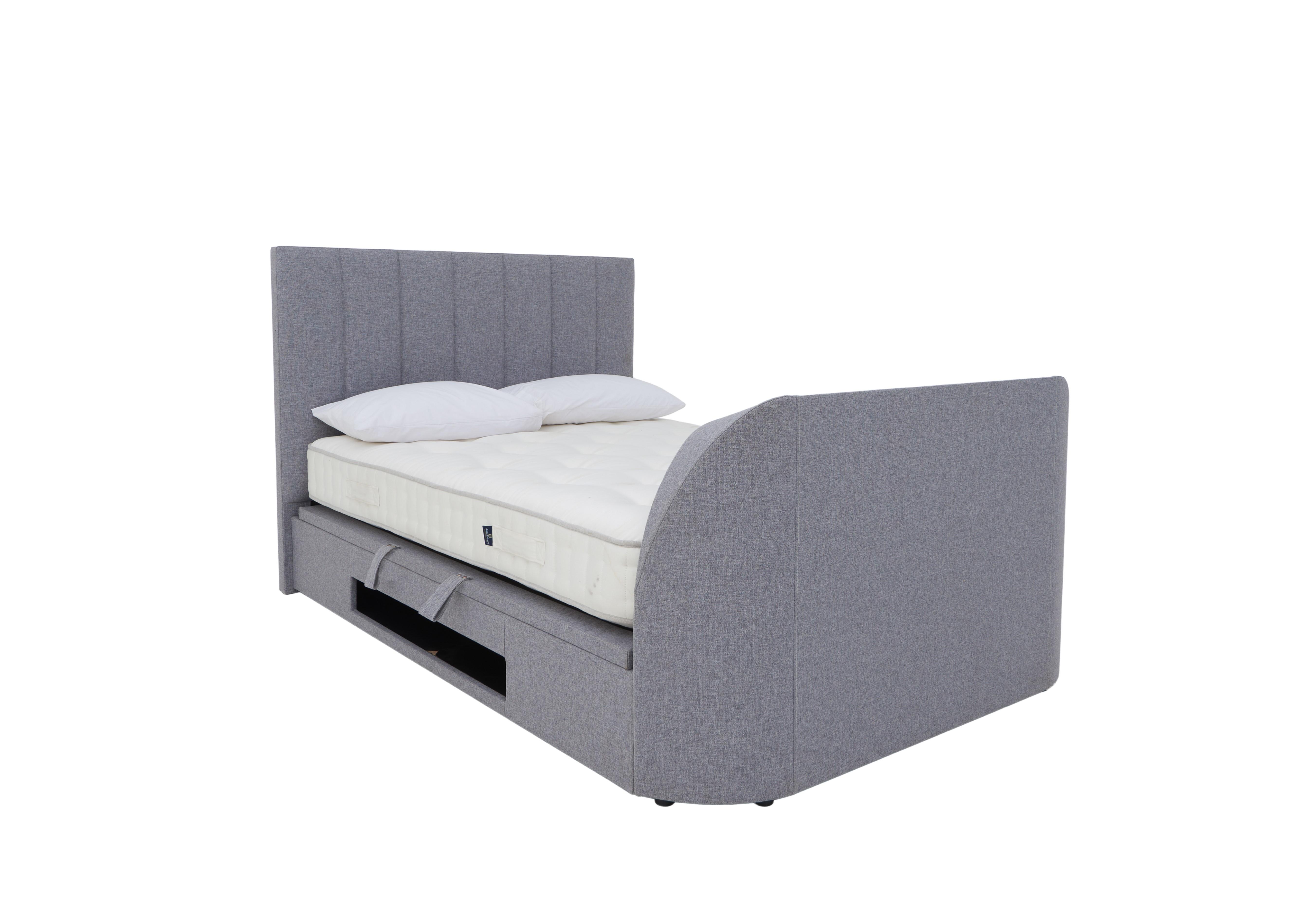 Aramis TV Ottoman Bed Frame in Marbella Grey on Furniture Village