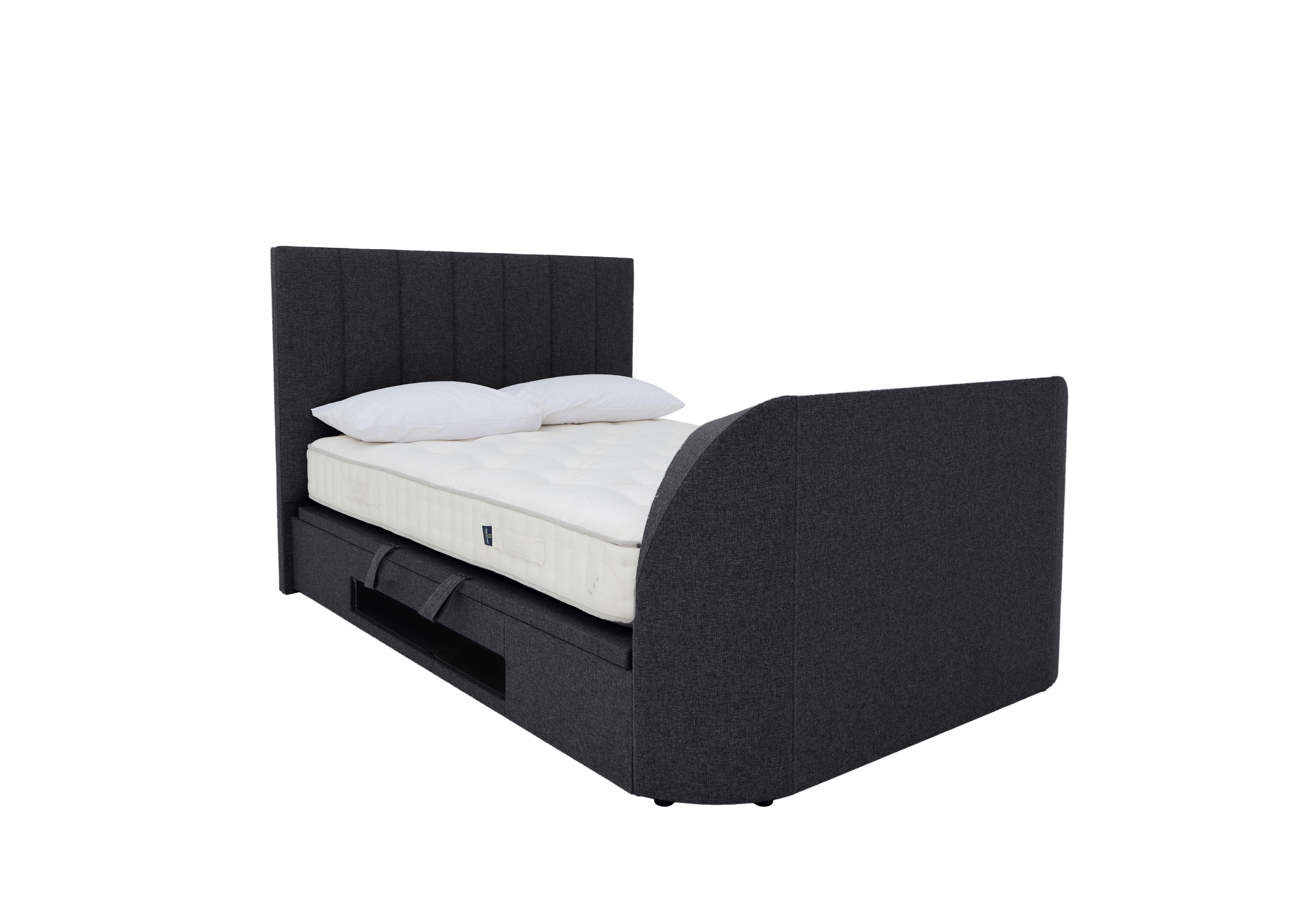 Aramis TV Ottoman Bed Frame in Slate Grey on Furniture Village