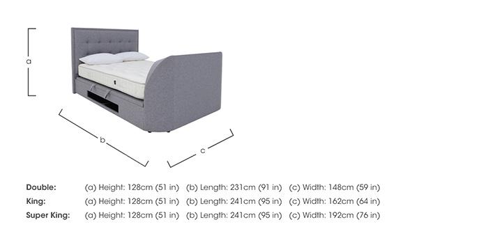 Athos TV Ottoman Bed Frame in  on Furniture Village