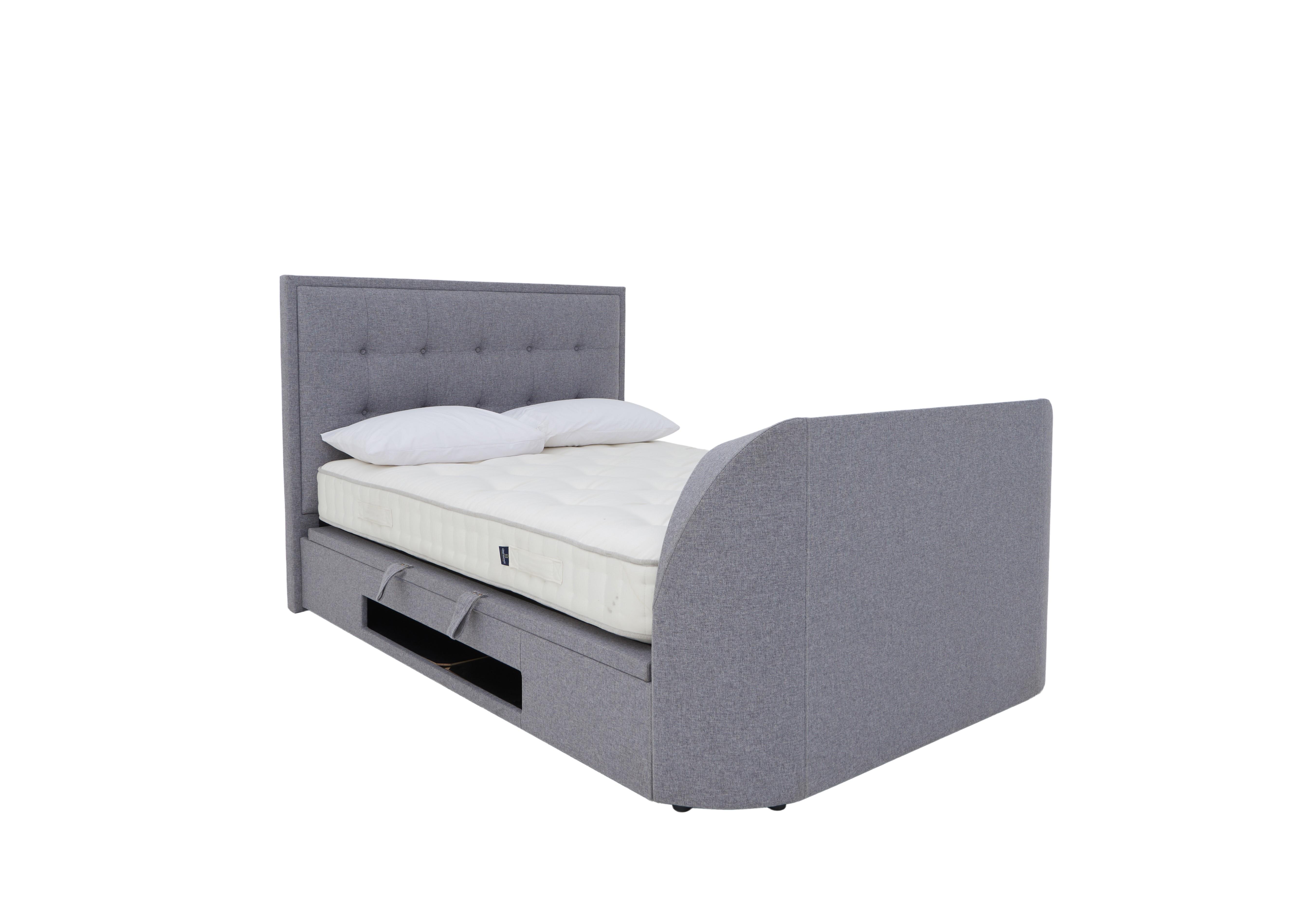 Athos TV Ottoman Bed Frame in Marbella Grey on Furniture Village