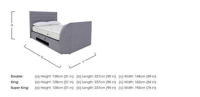 Porthos TV Ottoman Bed Frame in  on Furniture Village