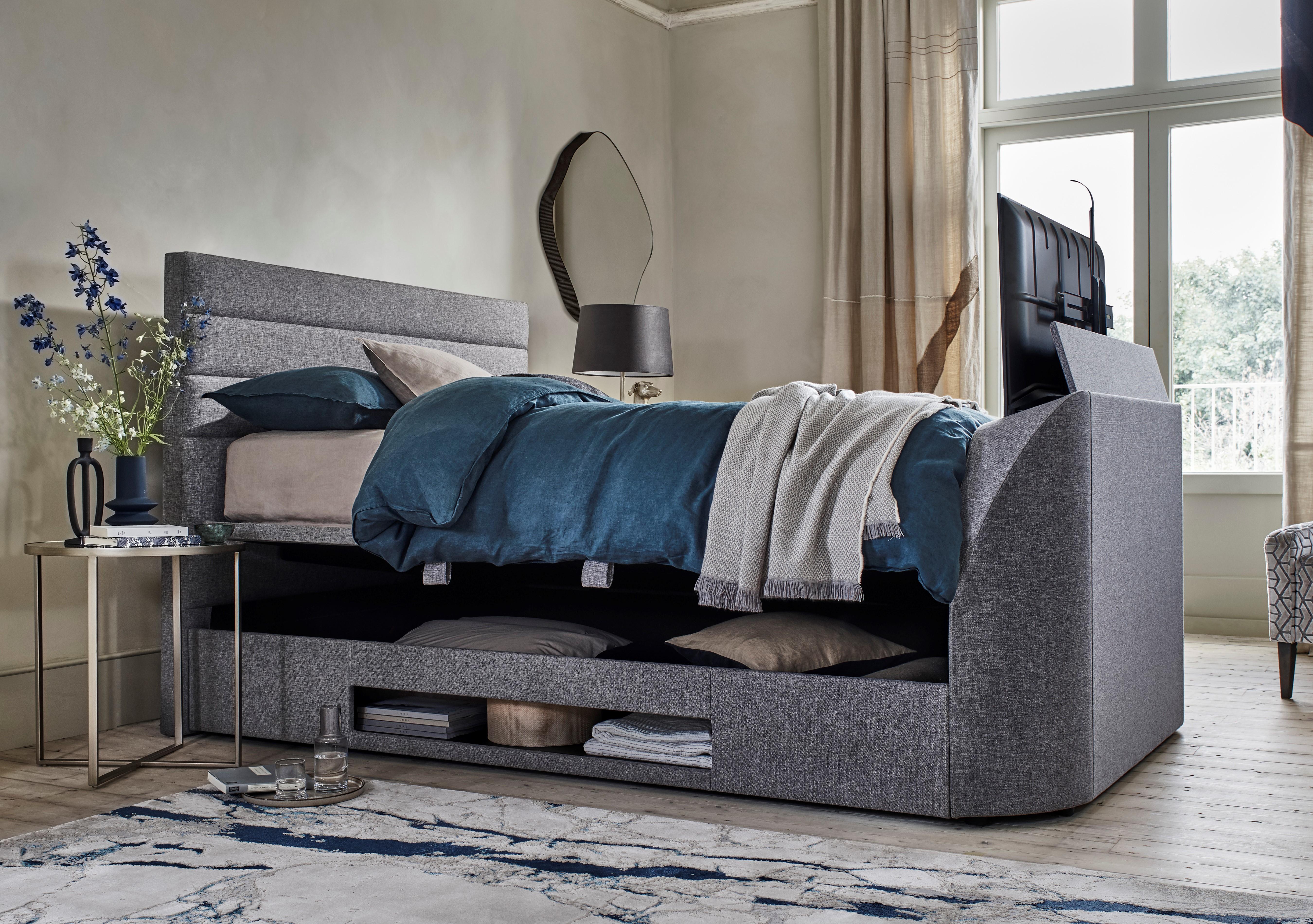 Porthos TV Ottoman Bed Frame in  on Furniture Village