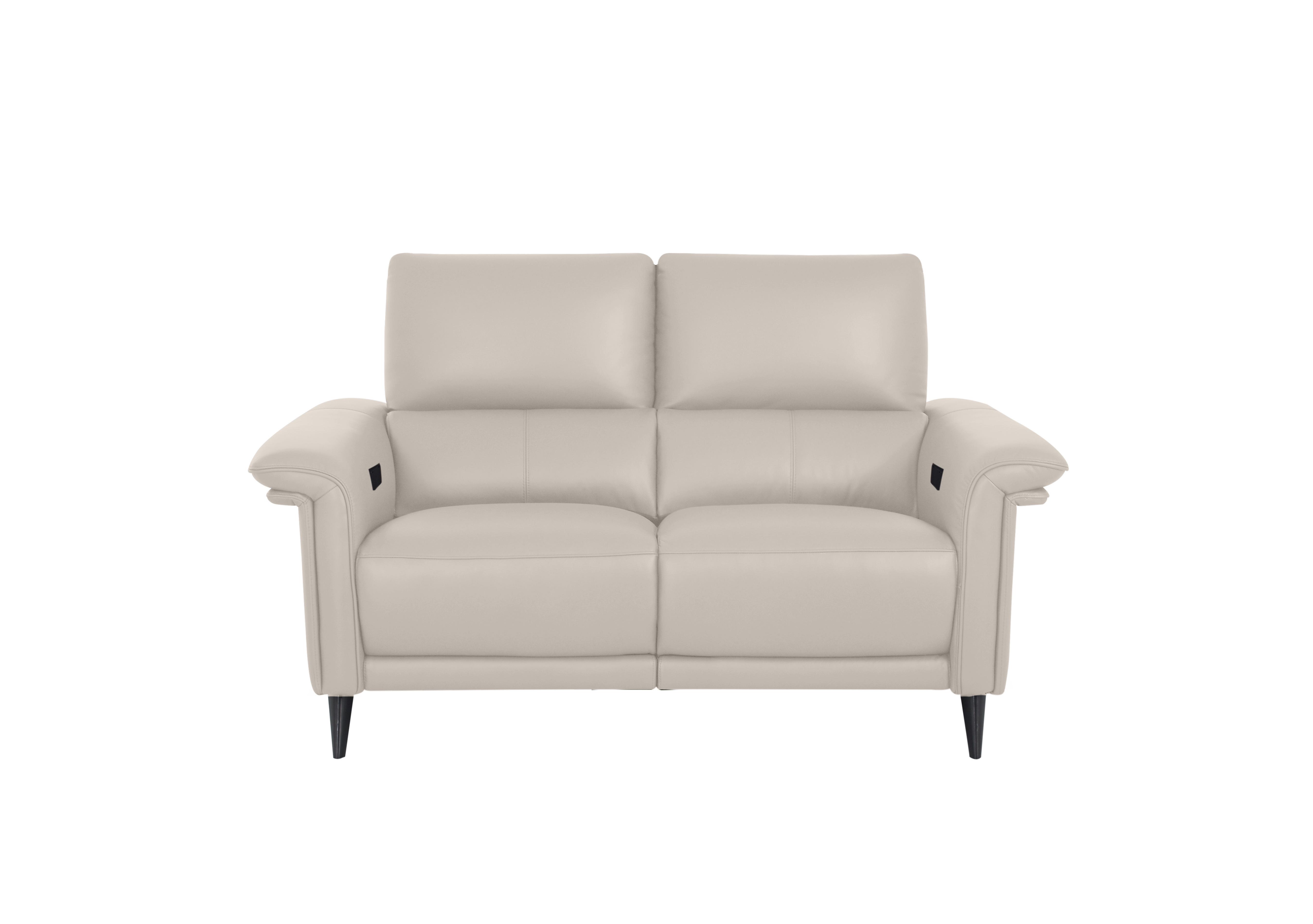Huxley 2 Seater Leather Sofa in Np-521e Frost on Furniture Village