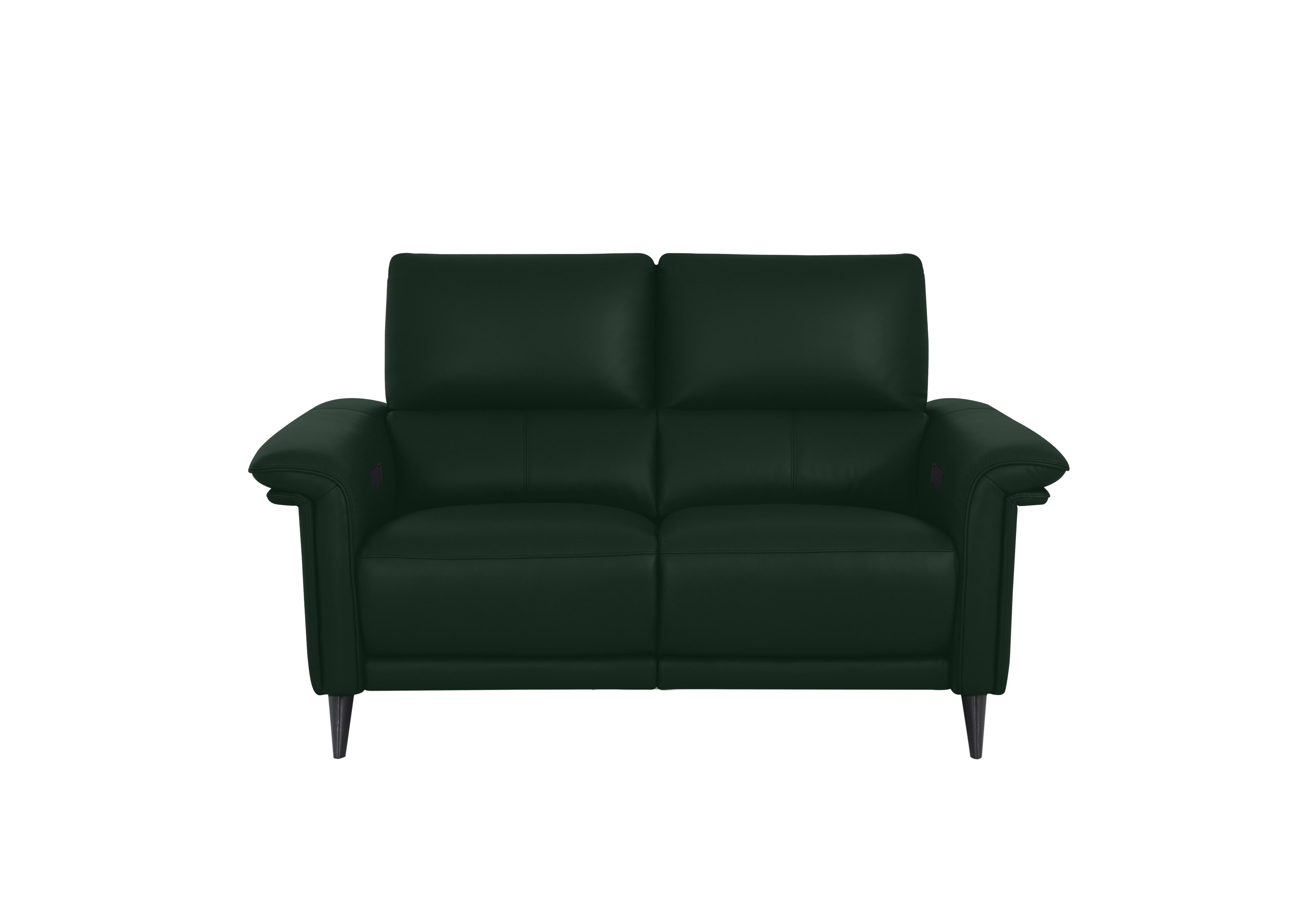 Huxley 2 Seater Leather Sofa in Np-603e Dark Forest on Furniture Village