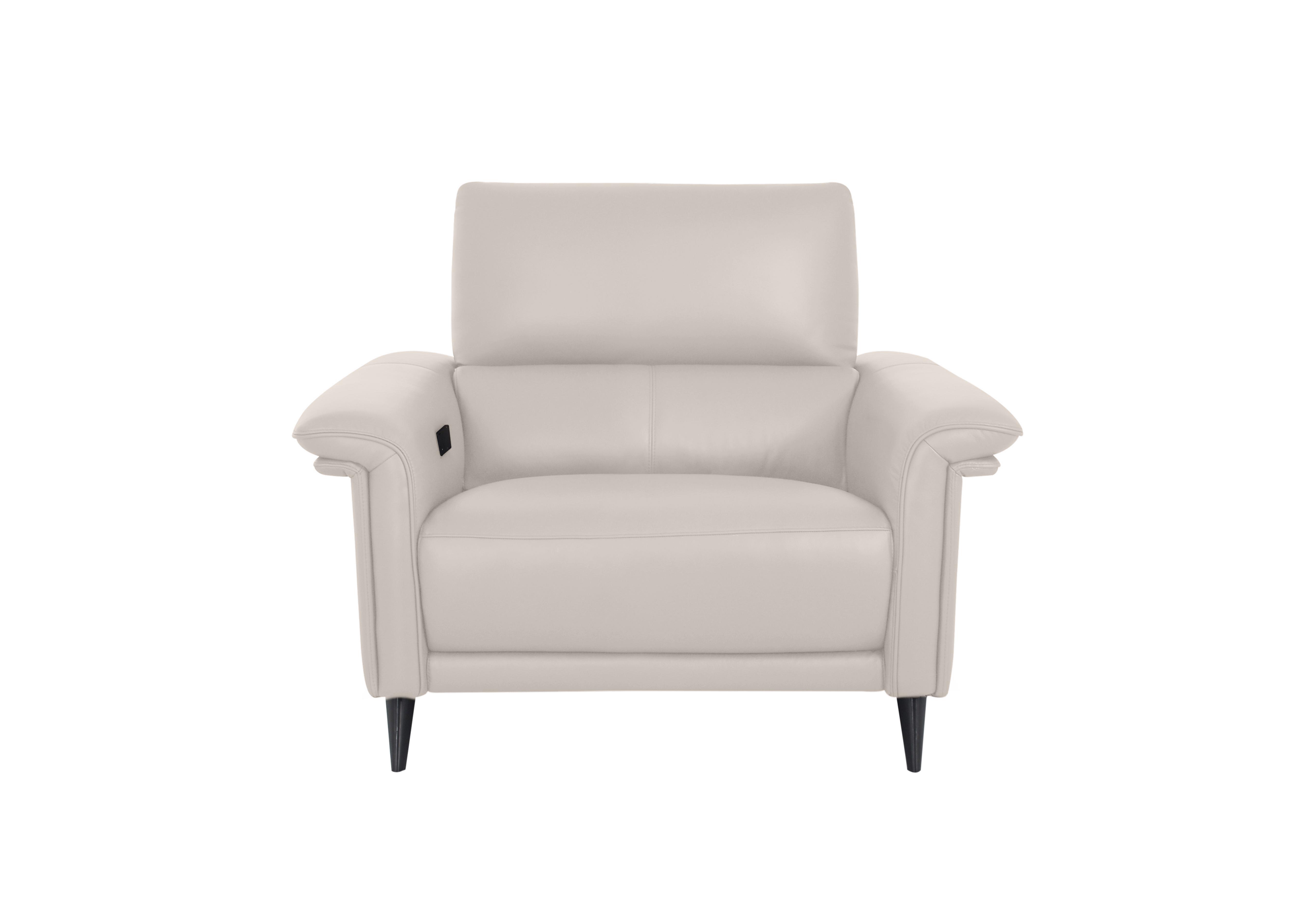 Huxley Leather Chair in Nn-521e Frost on Furniture Village