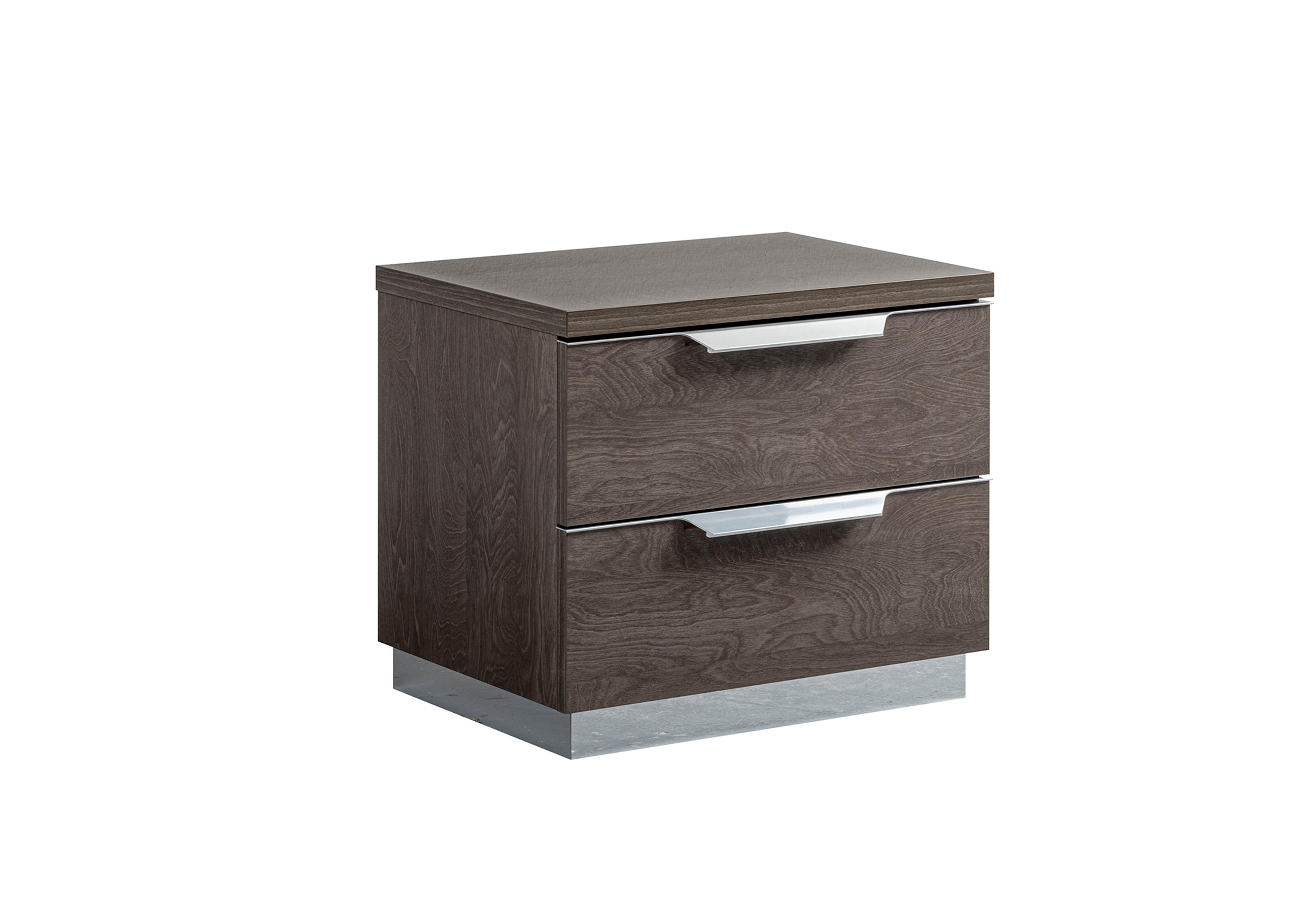 Venezia 2 Drawer Bedside Cabinet in Silver Birch on Furniture Village