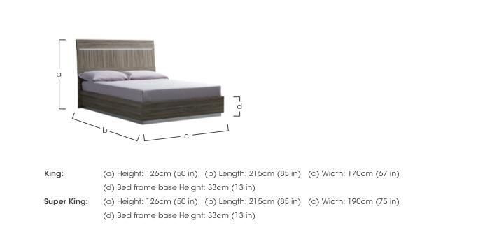 Venezia Bed Frame with LED Lights in  on Furniture Village