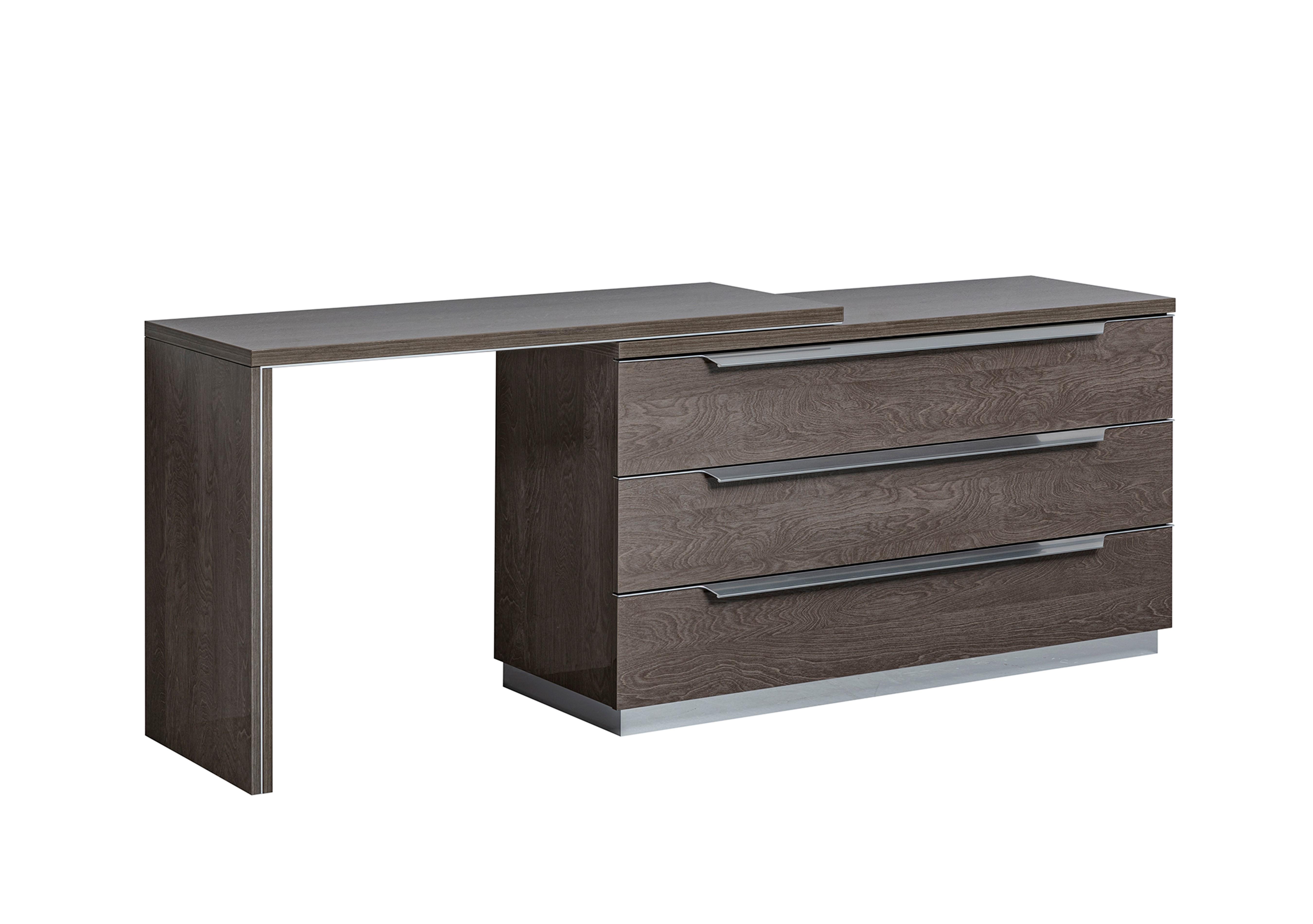Venezia 3 Drawer Single Dresser with Dresser Extension in Silver Birch on Furniture Village