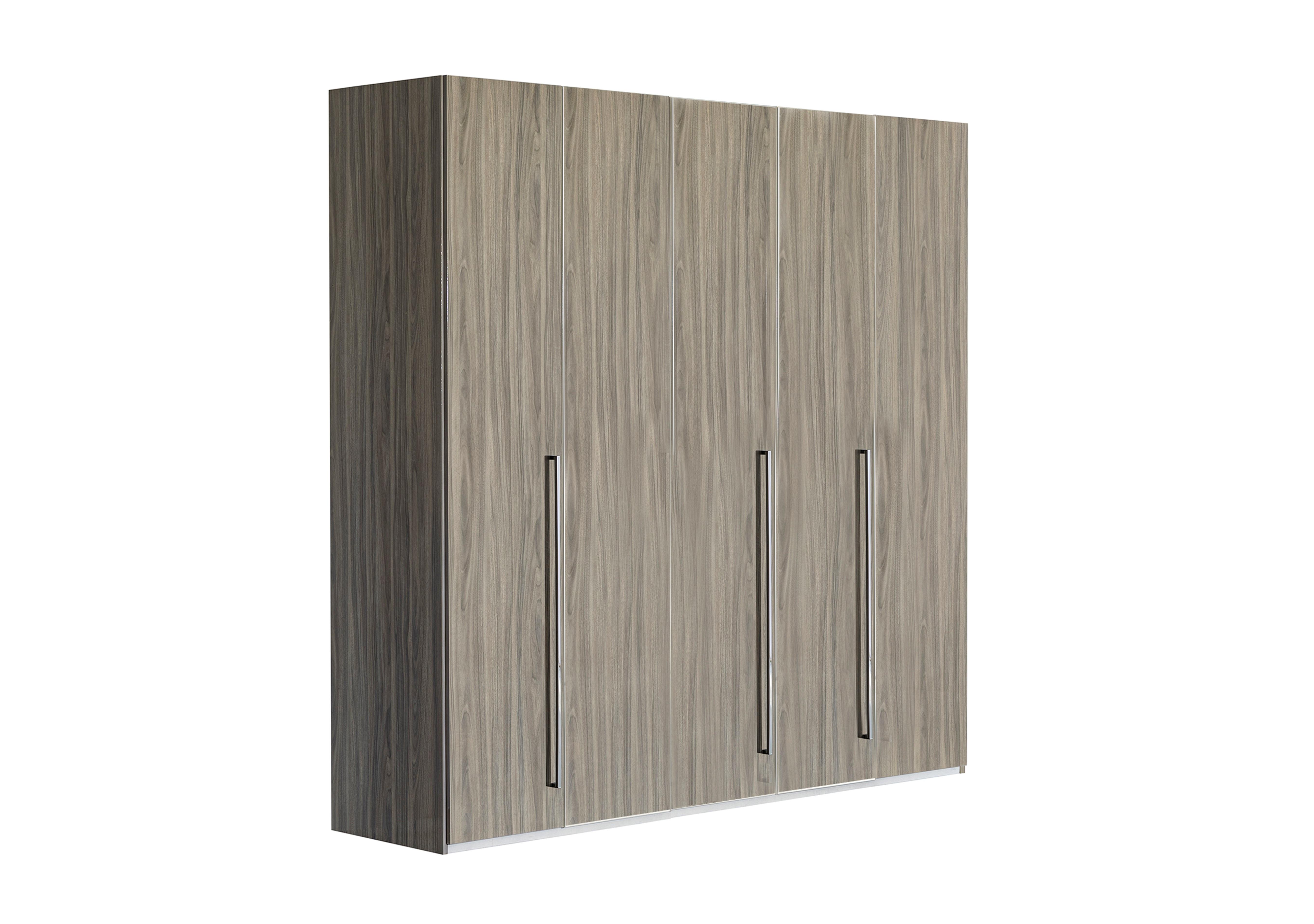 Venezia 5 Door Wardrobe in Grey on Furniture Village