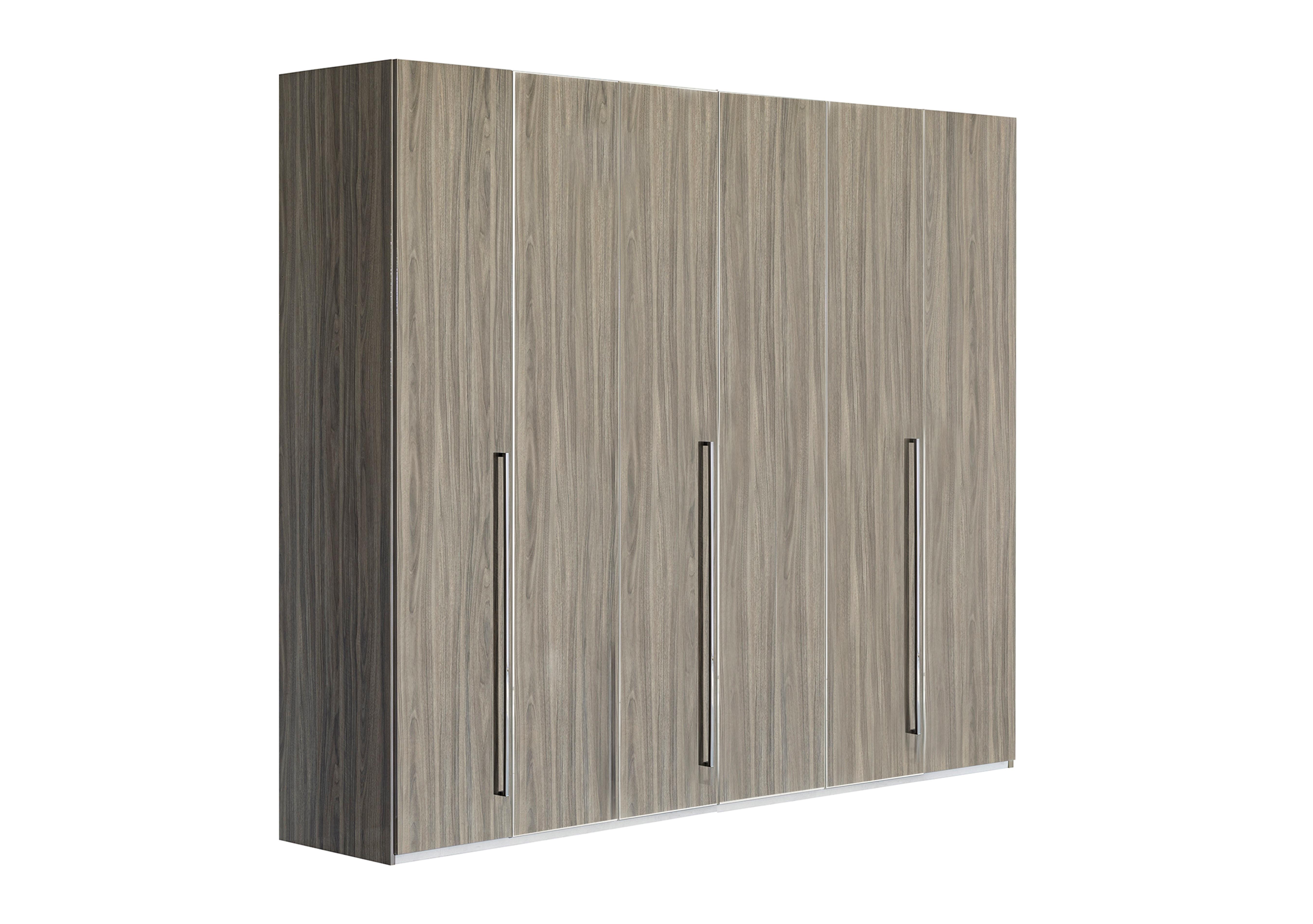 Venezia 6 Door Wardrobe in Grey on Furniture Village