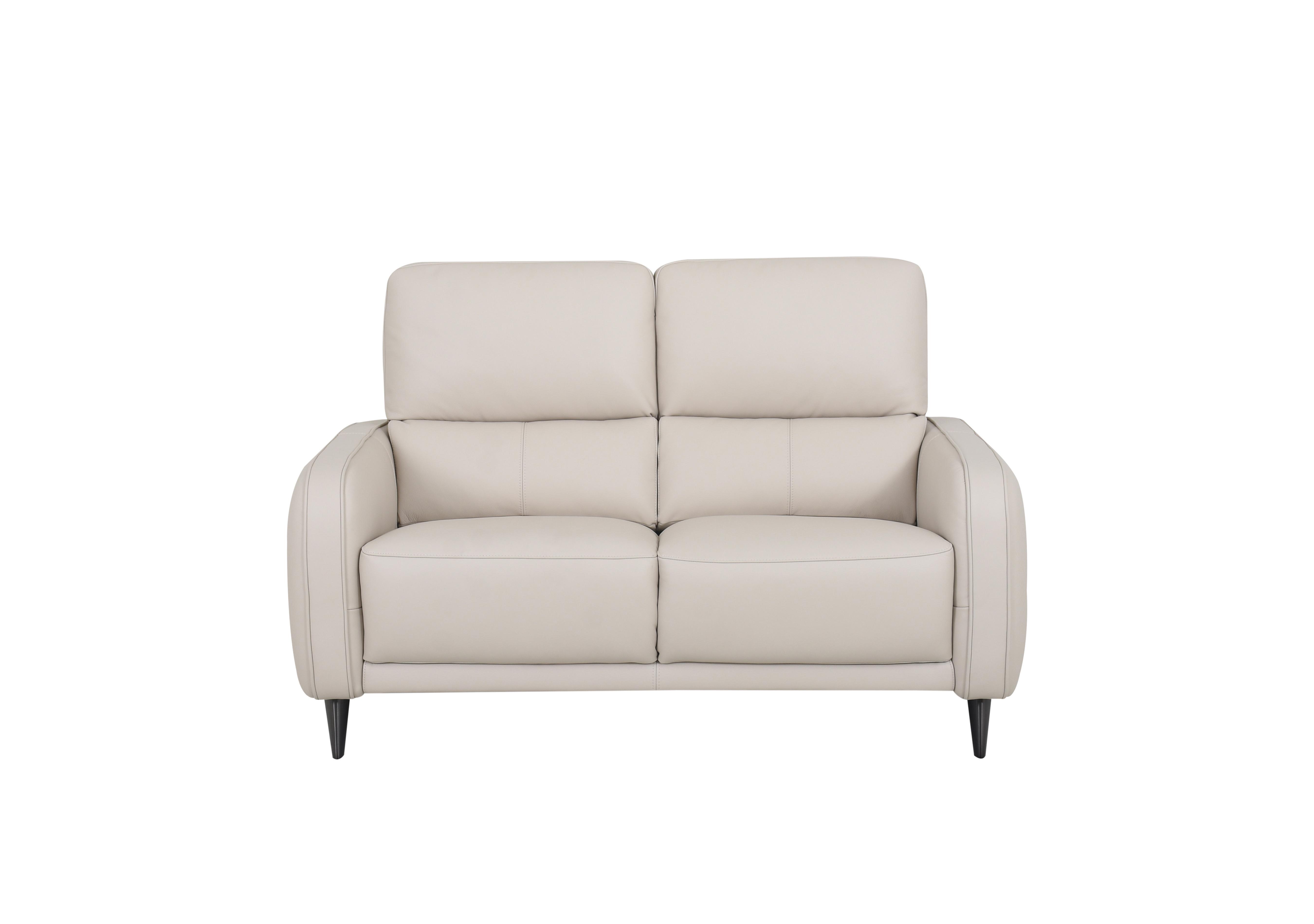 Logan 2 Seater Leather Sofa in Nn-521e Frost on Furniture Village