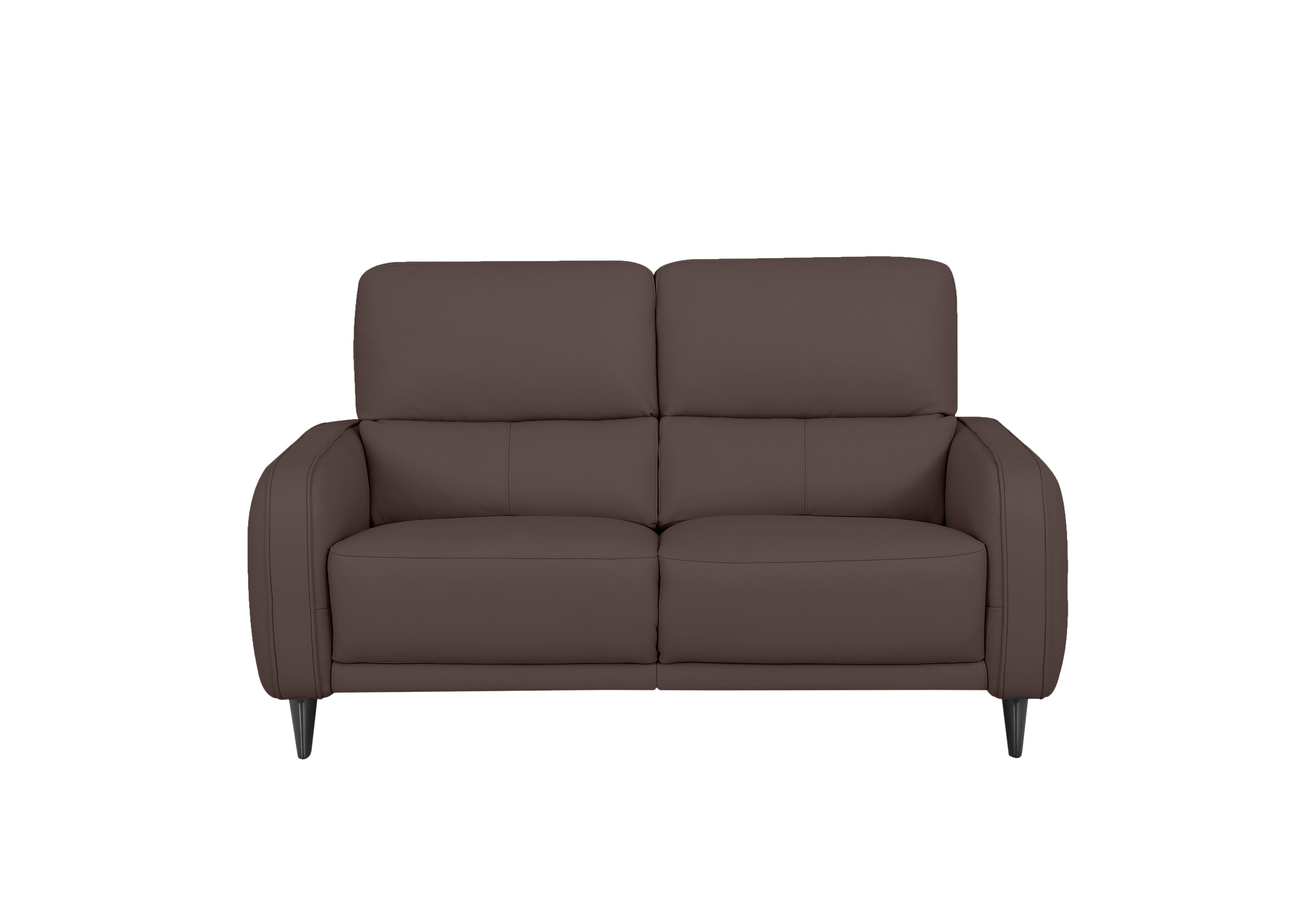 Logan 2.5 Seater Leather Sofa in Nn-512e Cacao Brown on Furniture Village
