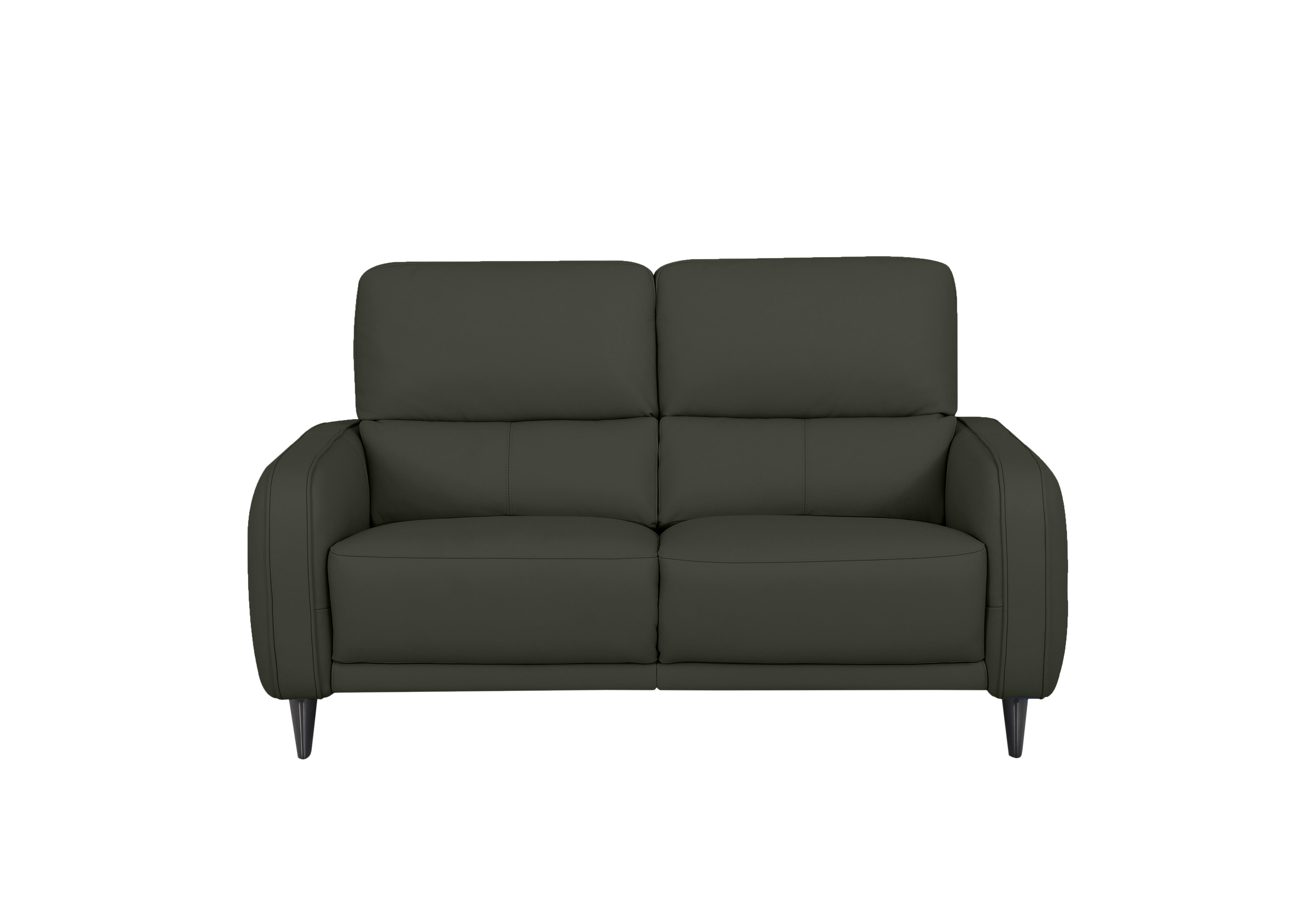 Logan 2.5 Seater Leather Sofa in Nn-570e Olive Green on Furniture Village