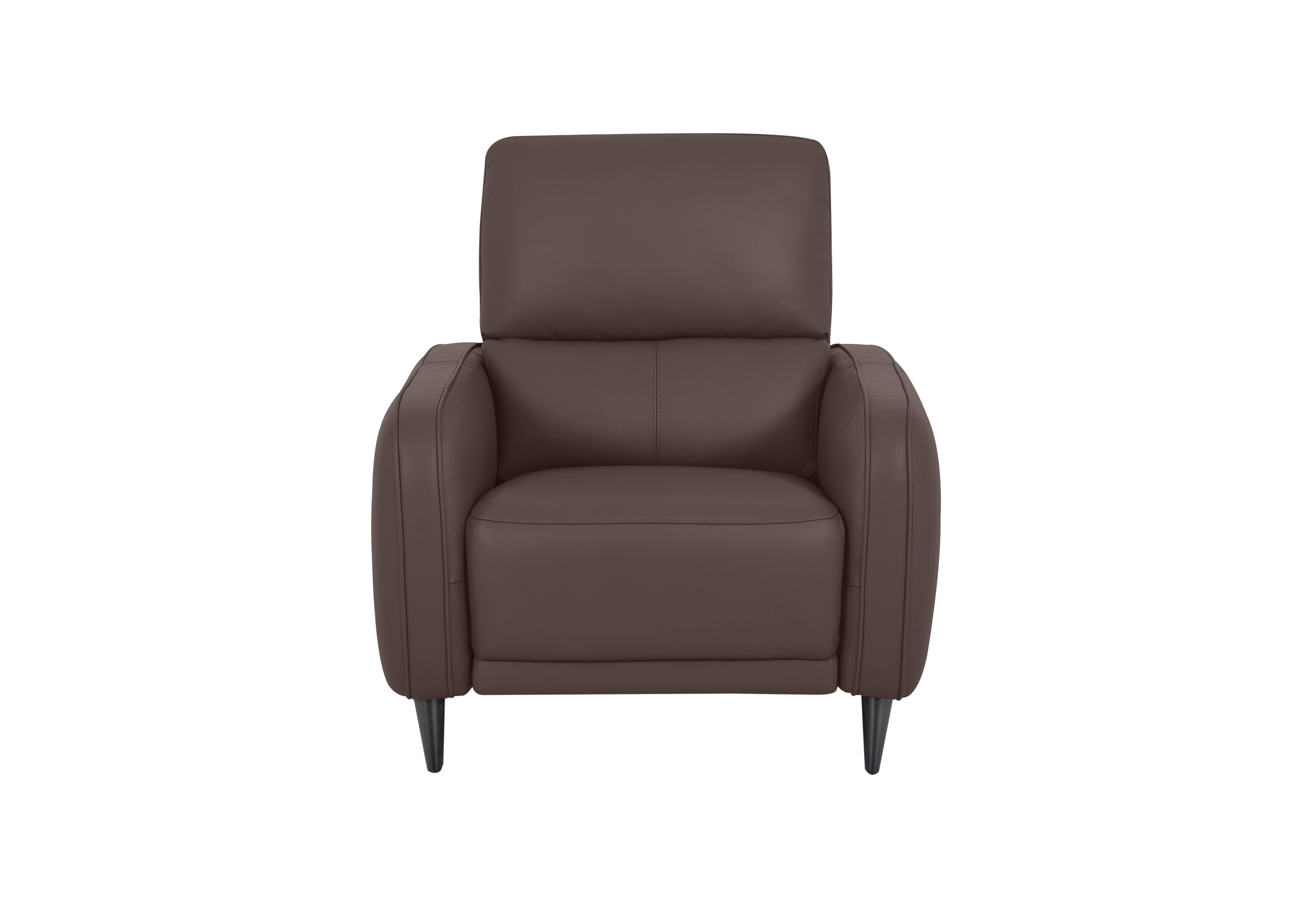 Logan Leather Chair in Nn-512e Cacao Brown on Furniture Village