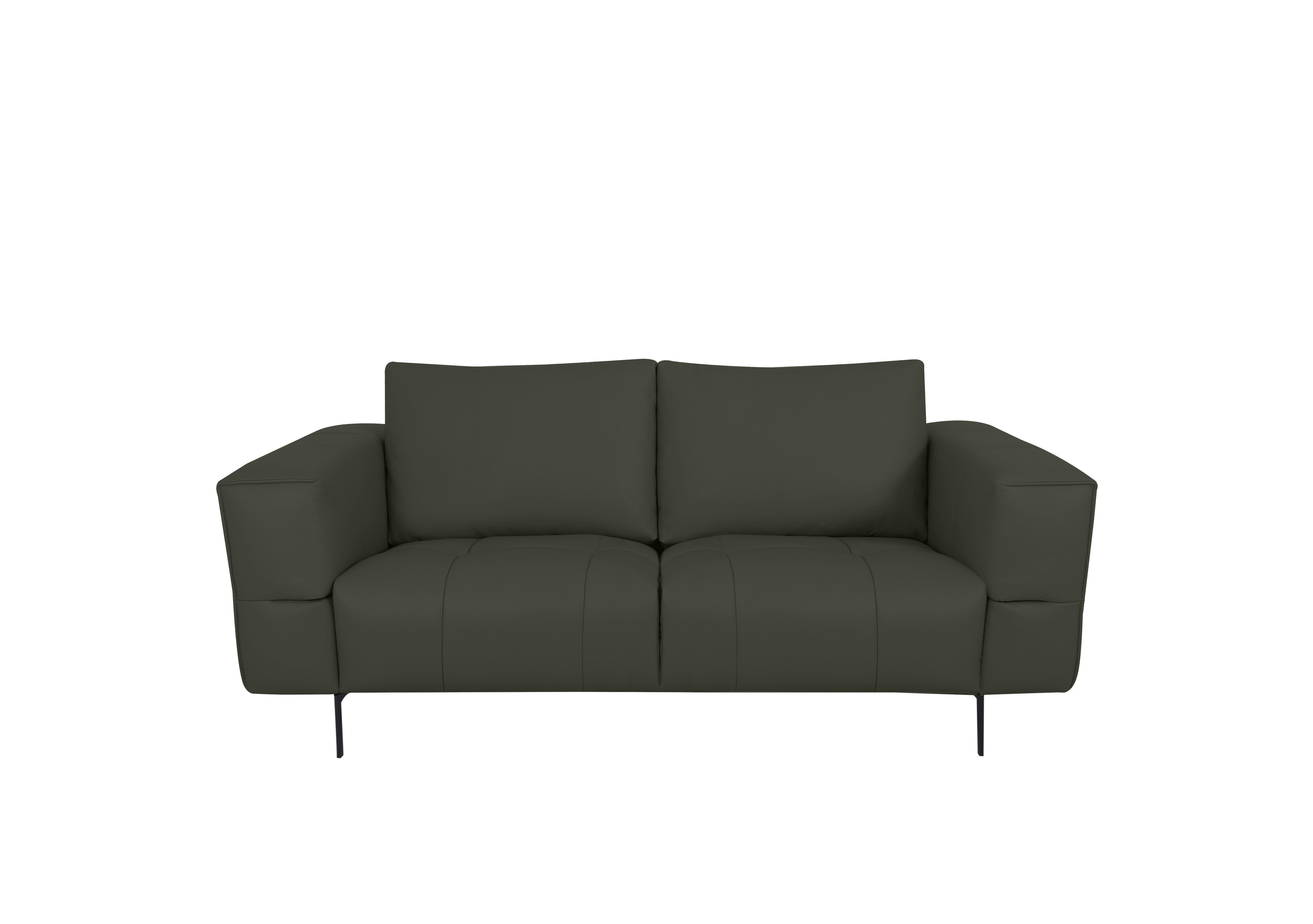 Lawson 2 Seater Leather Sofa in Np-548e Dark Olive on Furniture Village