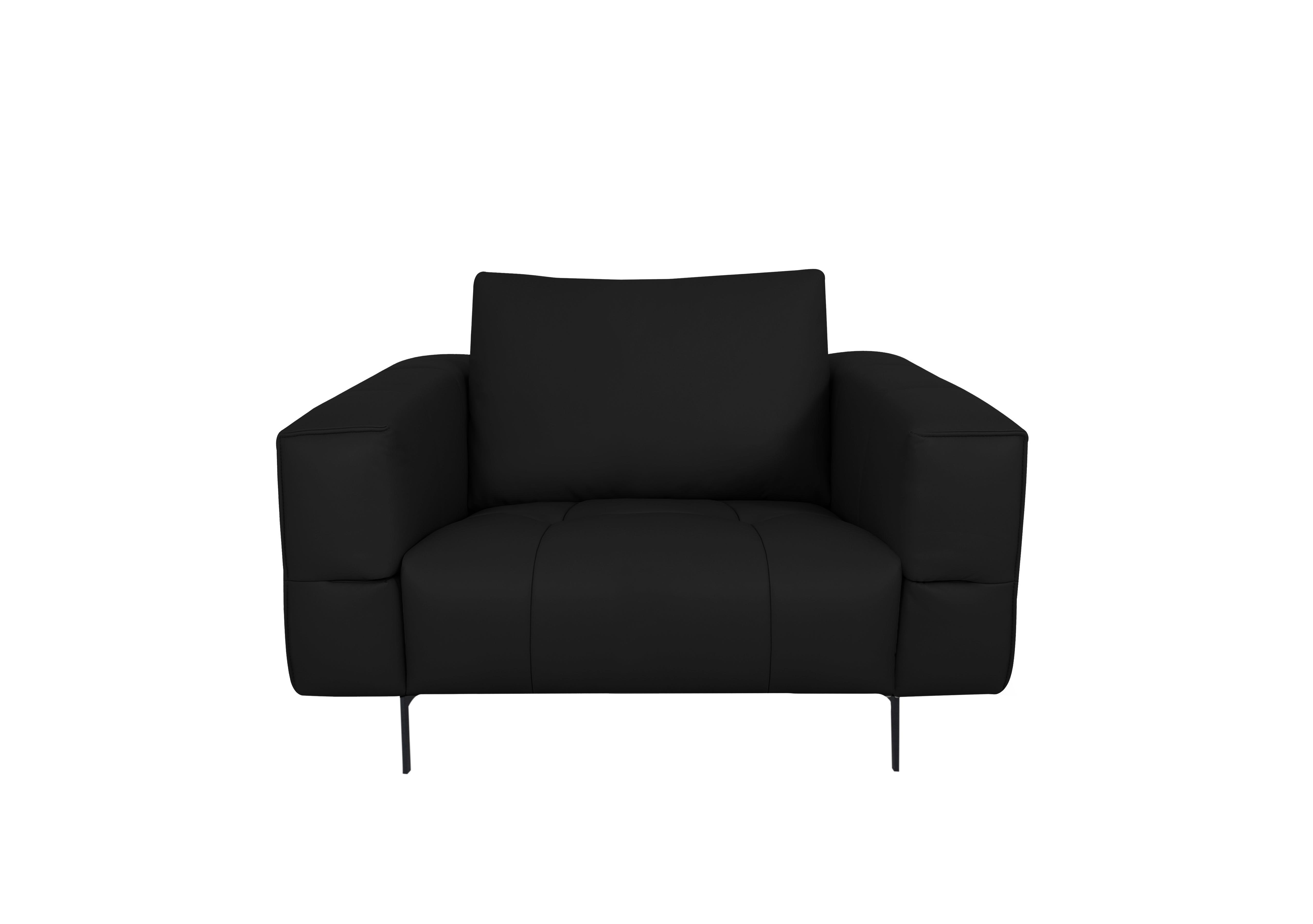 Lawson Leather Armchair in Nn-514e Black on Furniture Village