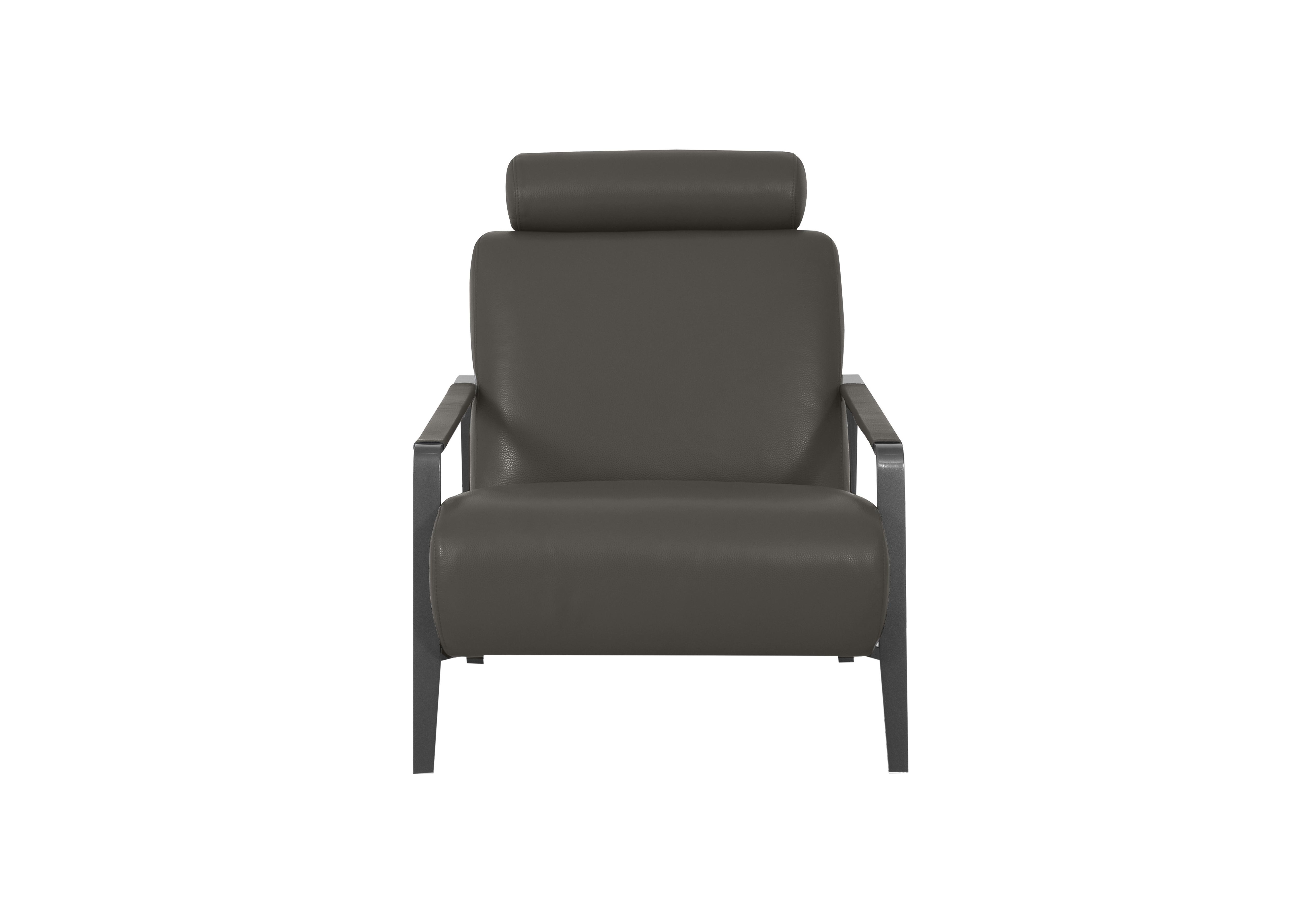 Lawson Leather Accent Chair in Nn-515e Elephant Grey on Furniture Village