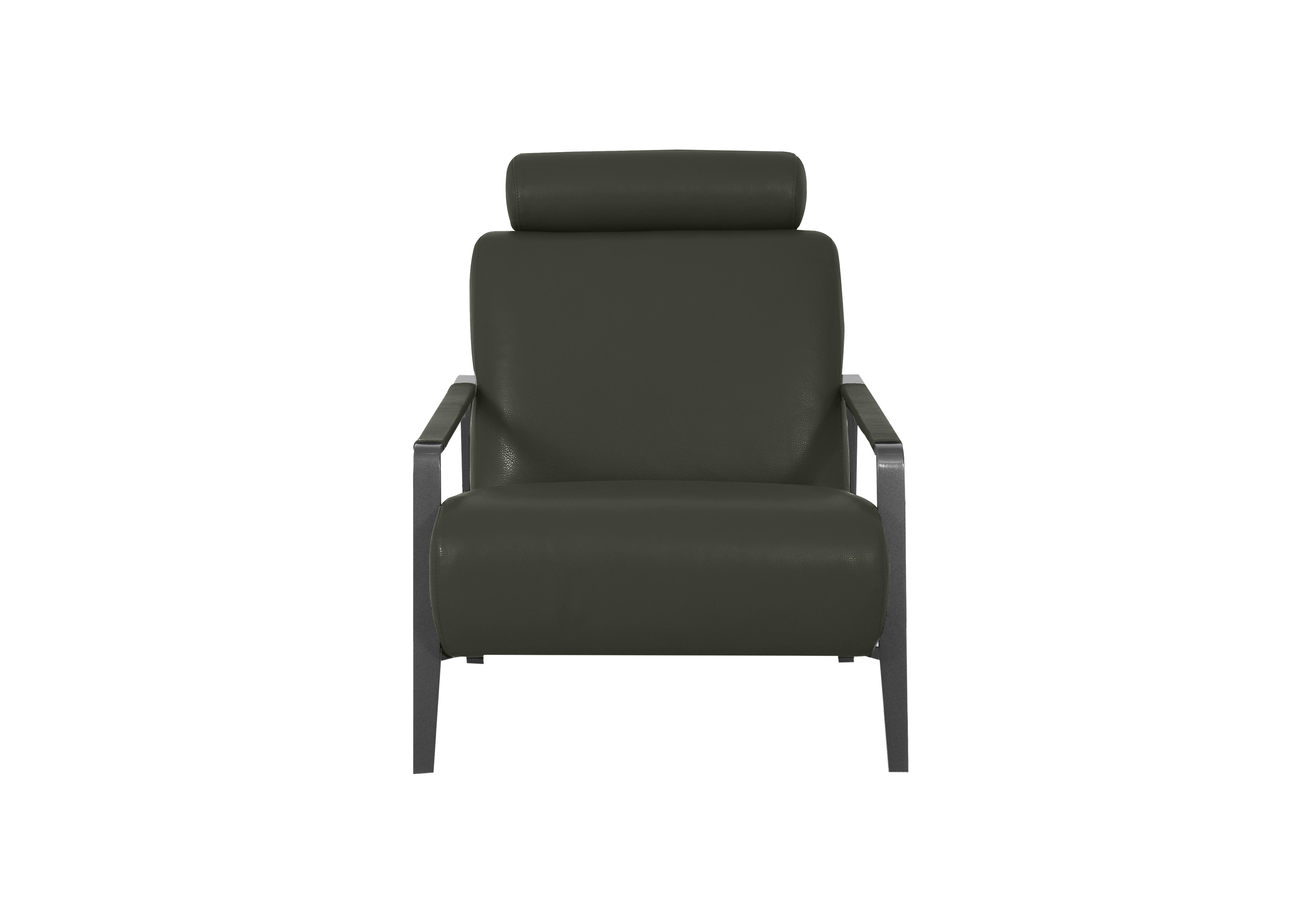 Lawson Leather Accent Chair in Np-548e Dark Olive on Furniture Village