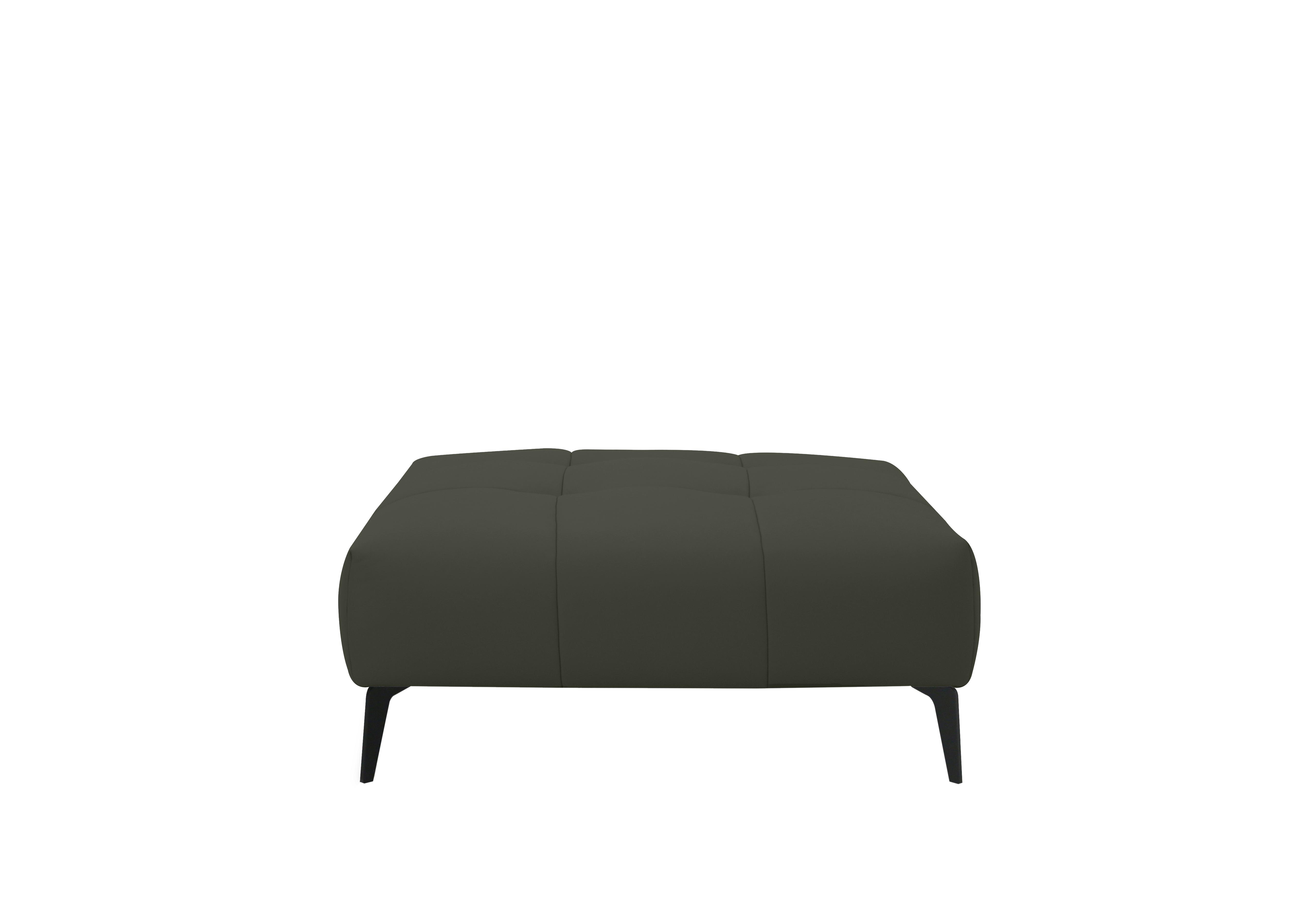 Lawson Leather Footstool in Np-548e Dark Olive on Furniture Village