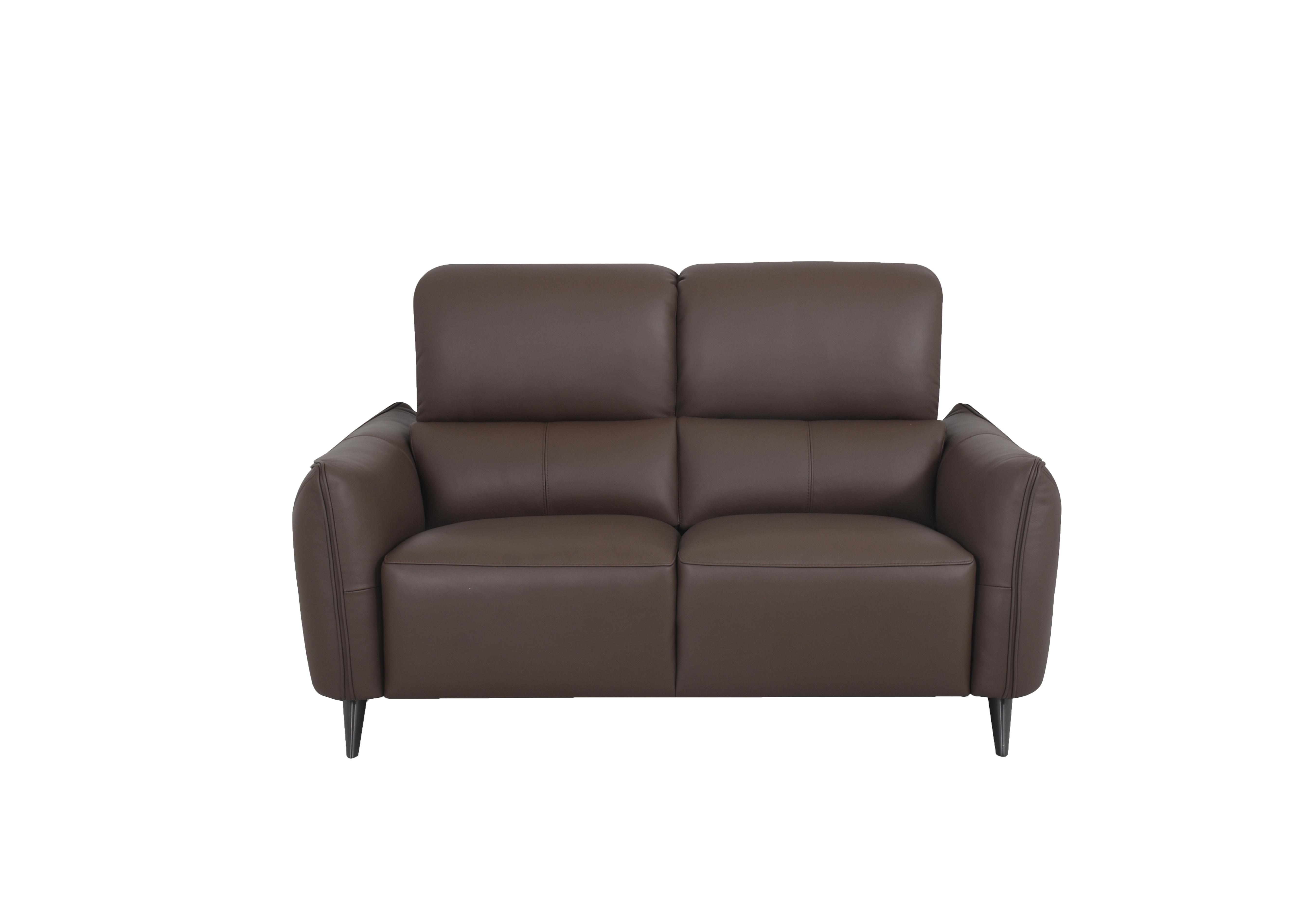 Maddox 2 Seater Leather Sofa in Nn-512e Cacao Brown on Furniture Village