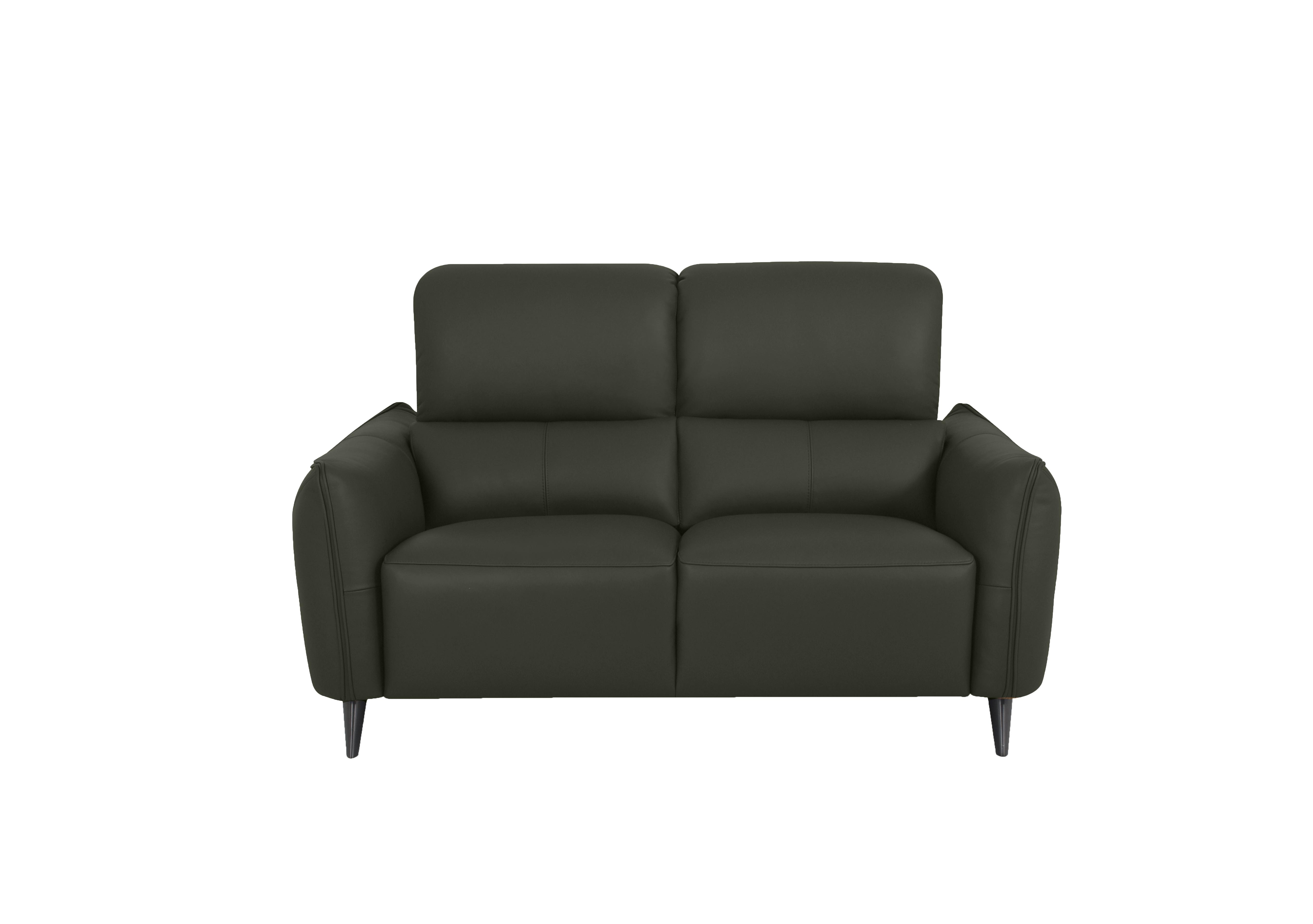 Maddox 2 Seater Leather Sofa in Nn-570e Olive Green on Furniture Village