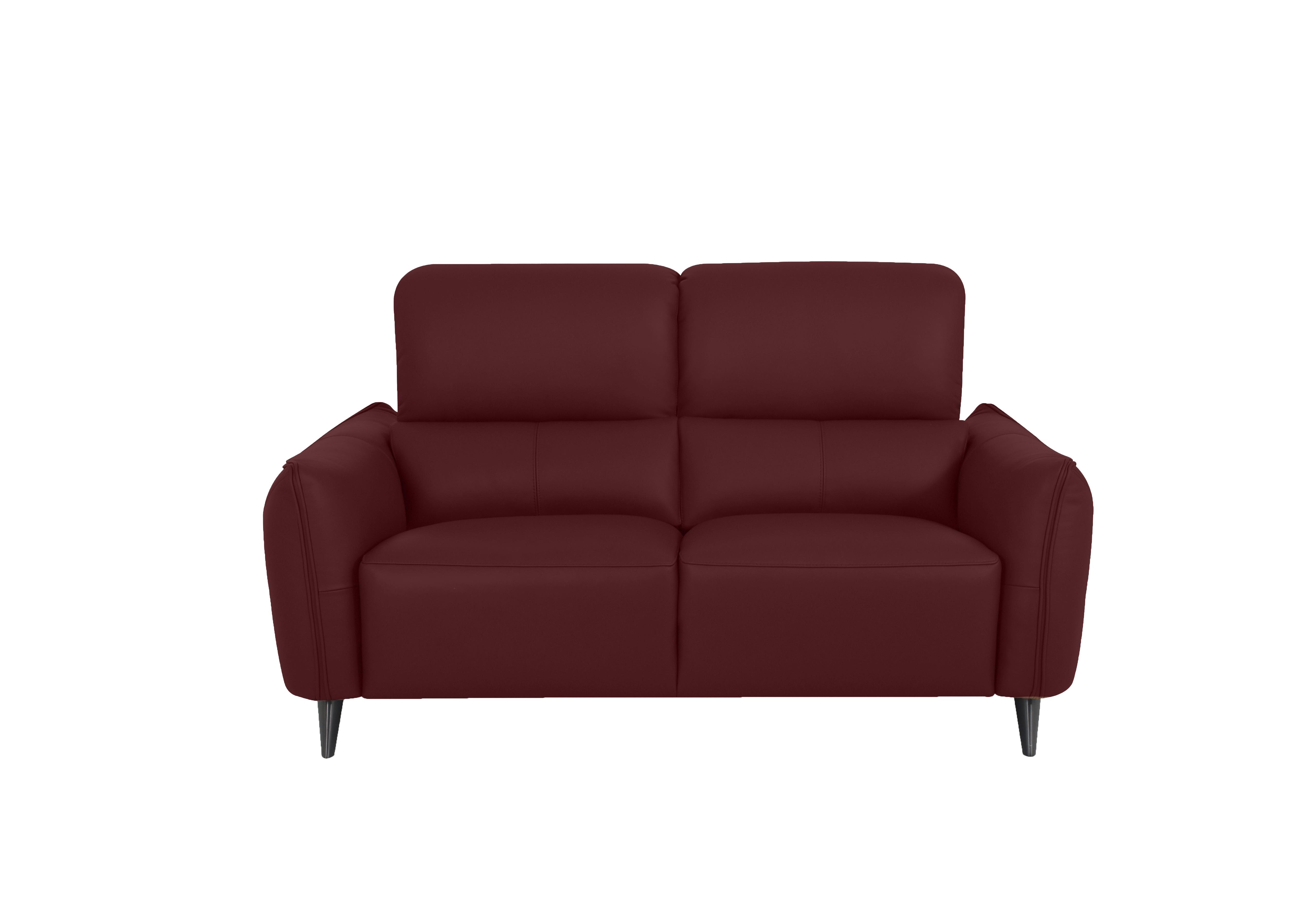 Maddox 2.5 Seater Leather Sofa in Nn-569e Burgundy on Furniture Village