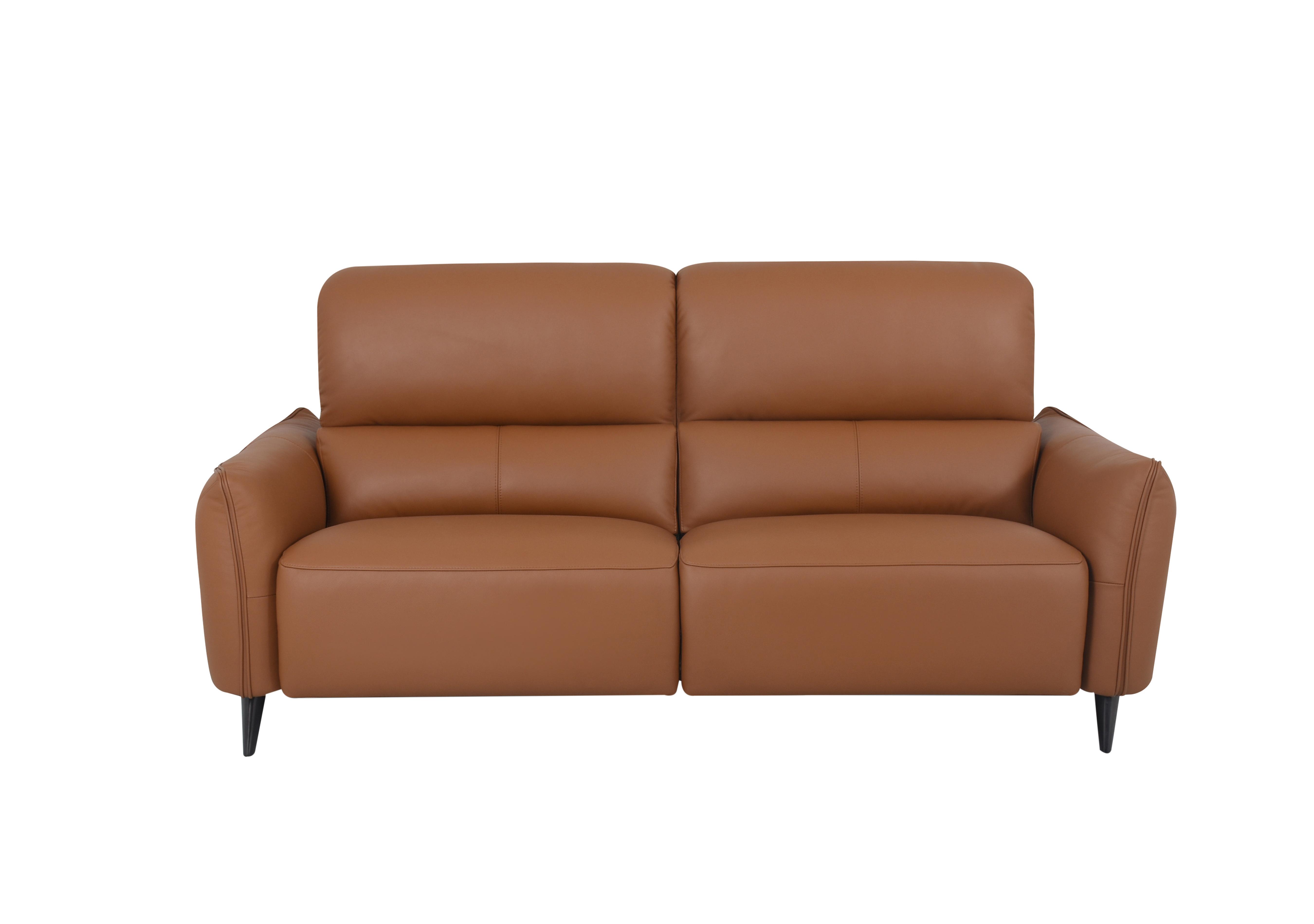 Maddox 3 Seater Leather Sofa in Nn-575e Caramel on Furniture Village
