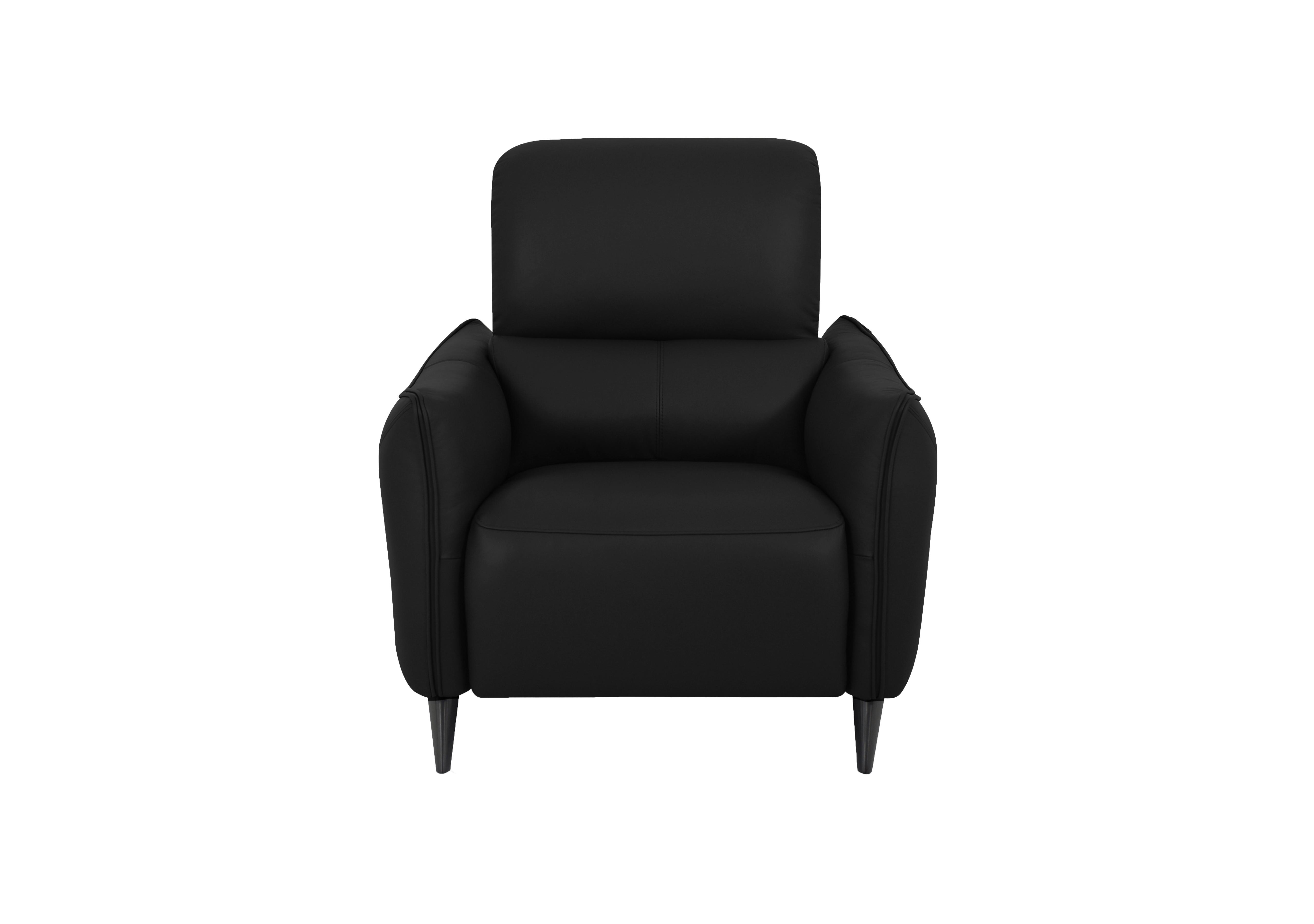 Maddox Leather Chair in Nn-514e Black on Furniture Village