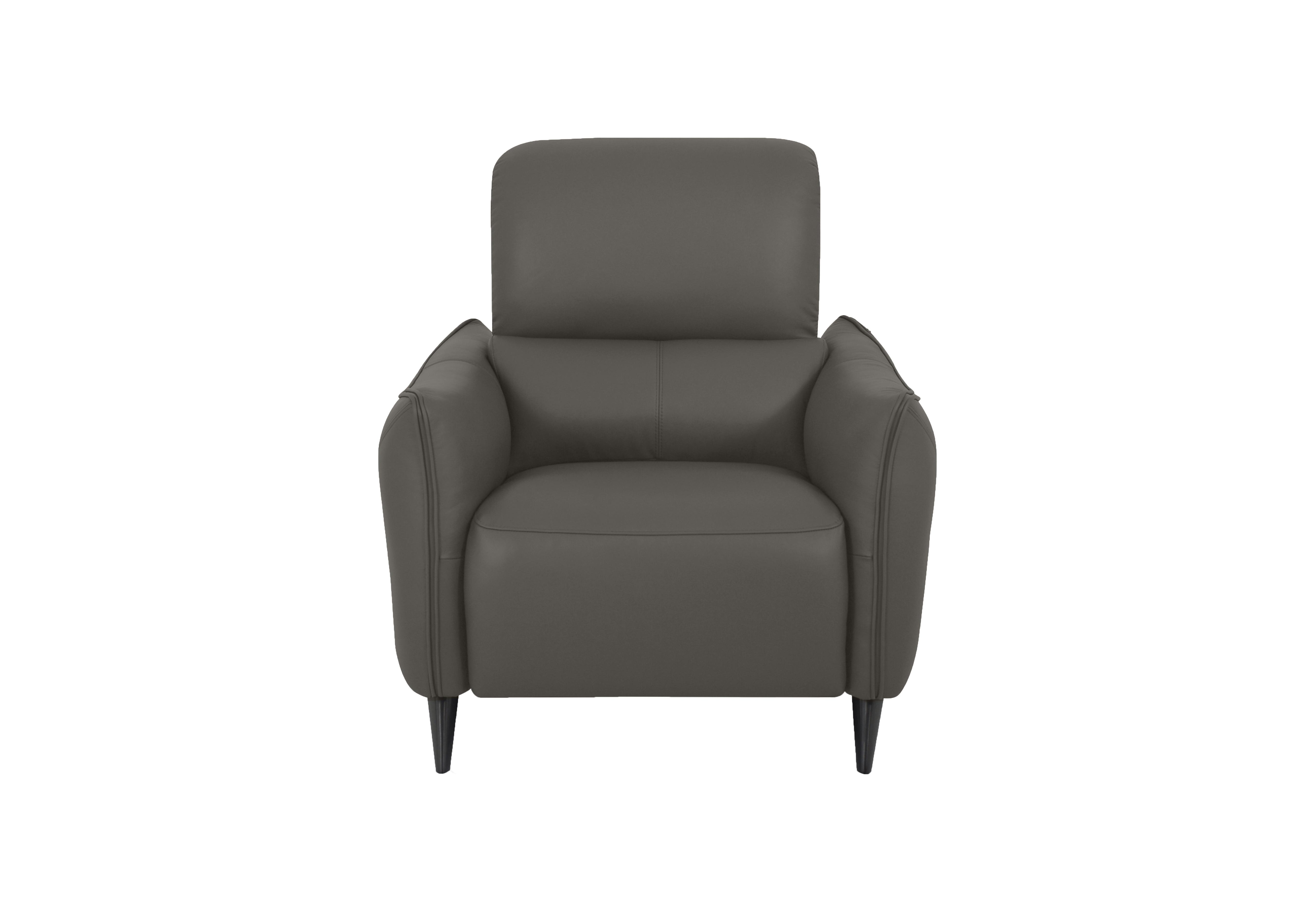 Maddox Leather Chair in Nn-515e Elephant Grey on Furniture Village